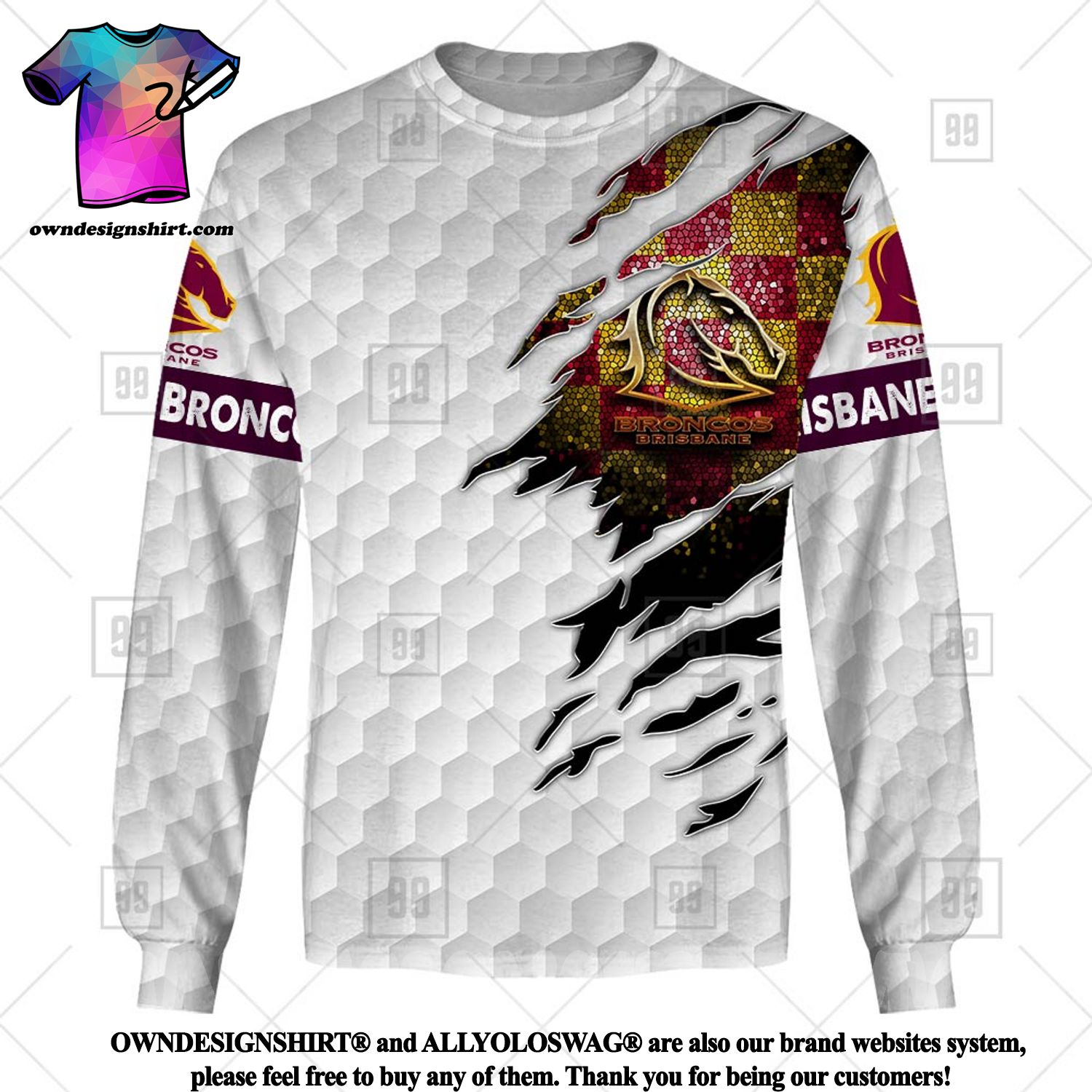 Brisbane Broncos NRL Special Camo Hunting Personalized Hoodie T