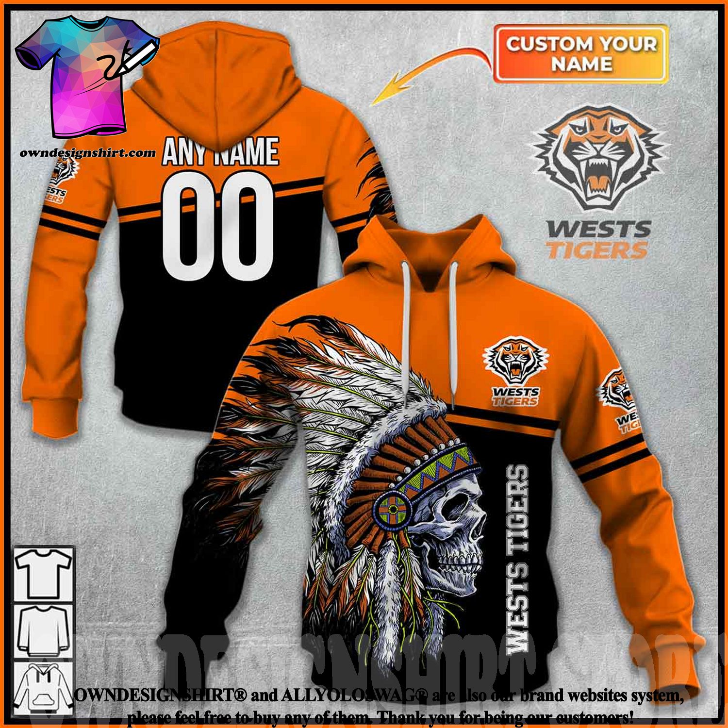 NRL Wests Tigers Custom Text Number Black Baseball Jersey