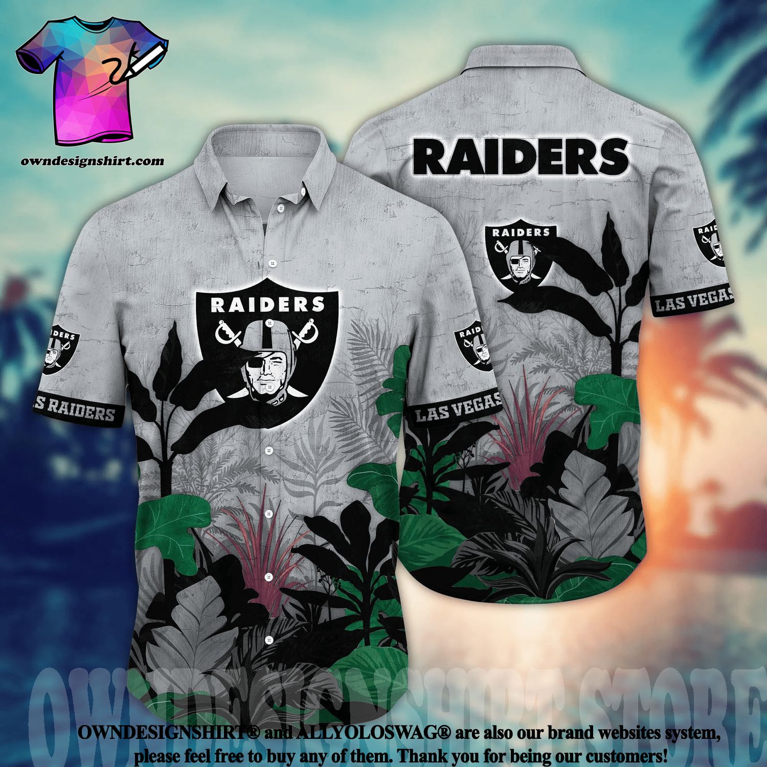 NEW FASHION NFL Las Vegas Raiders Hawaiian Shirt Hot 2023