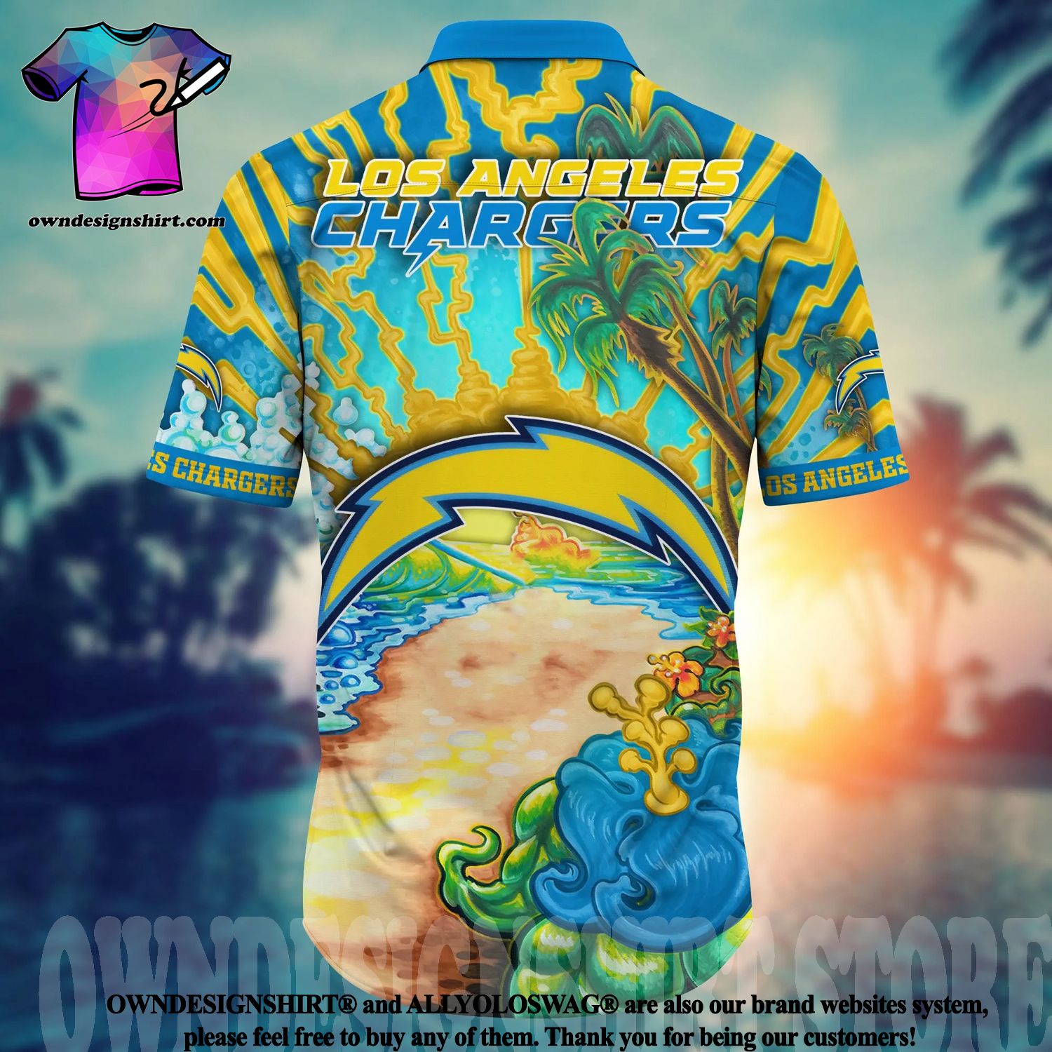 Los Angeles Chargers Trending Hawaiian Shirt Gift For Fans - Freedomdesign