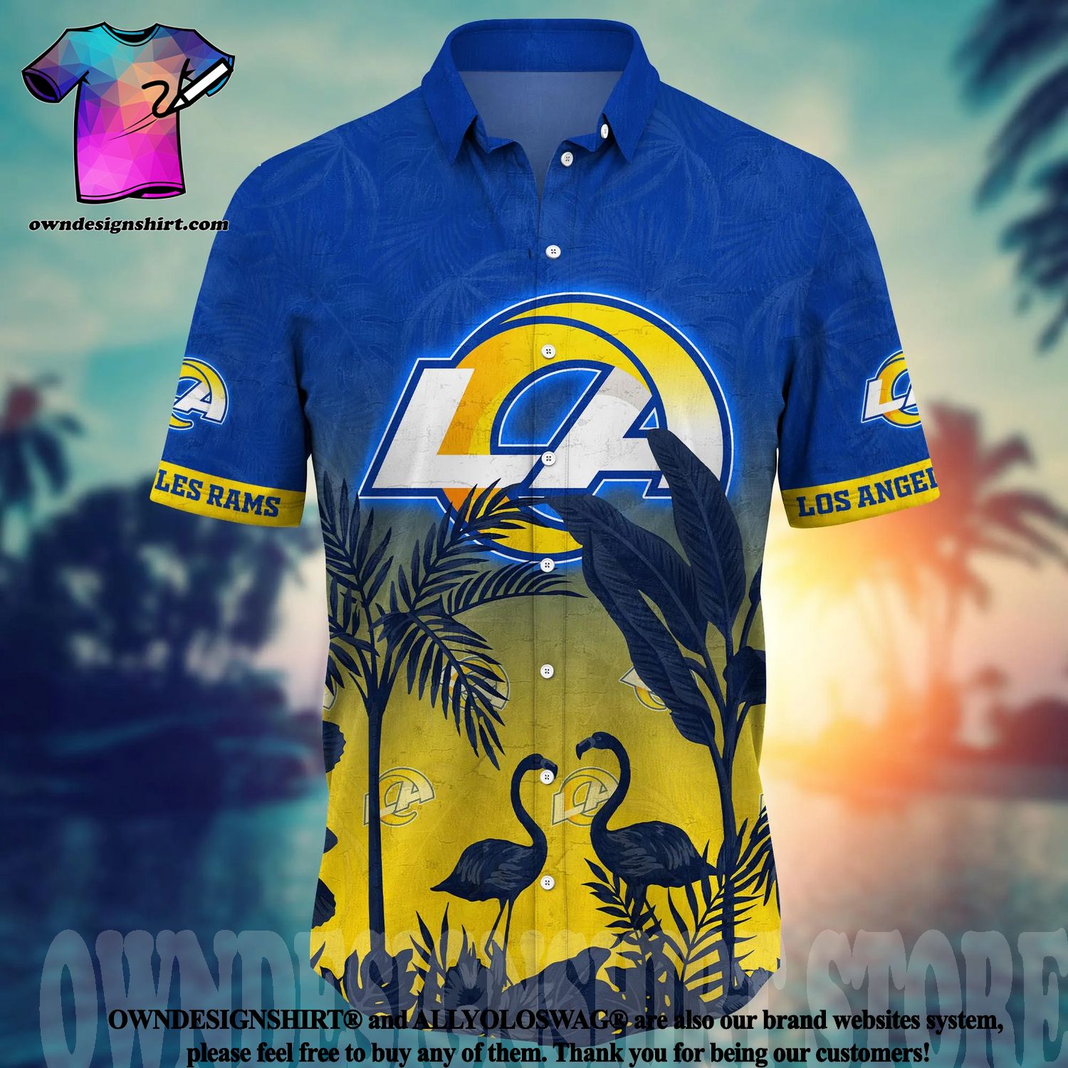 Los Angeles Rams 3D 2023 Hawaiian Shirt & Short