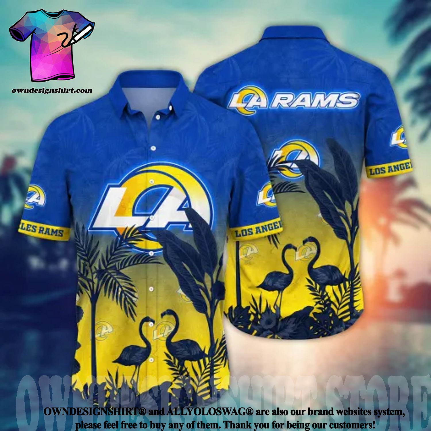 Los Angeles Rams Jersey inspired T-Shirt