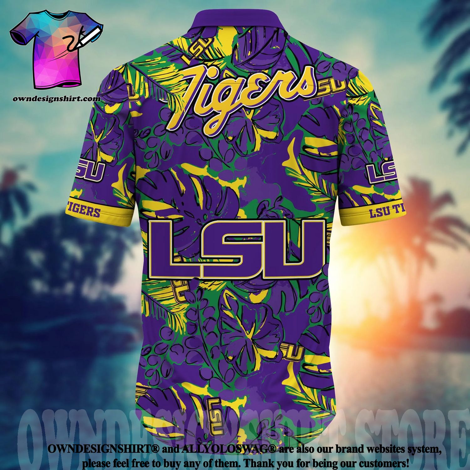 Lsu Tigers NCAA Flower Cheap Hawaiian Shirt 3D Shirt, Lsu Tigers