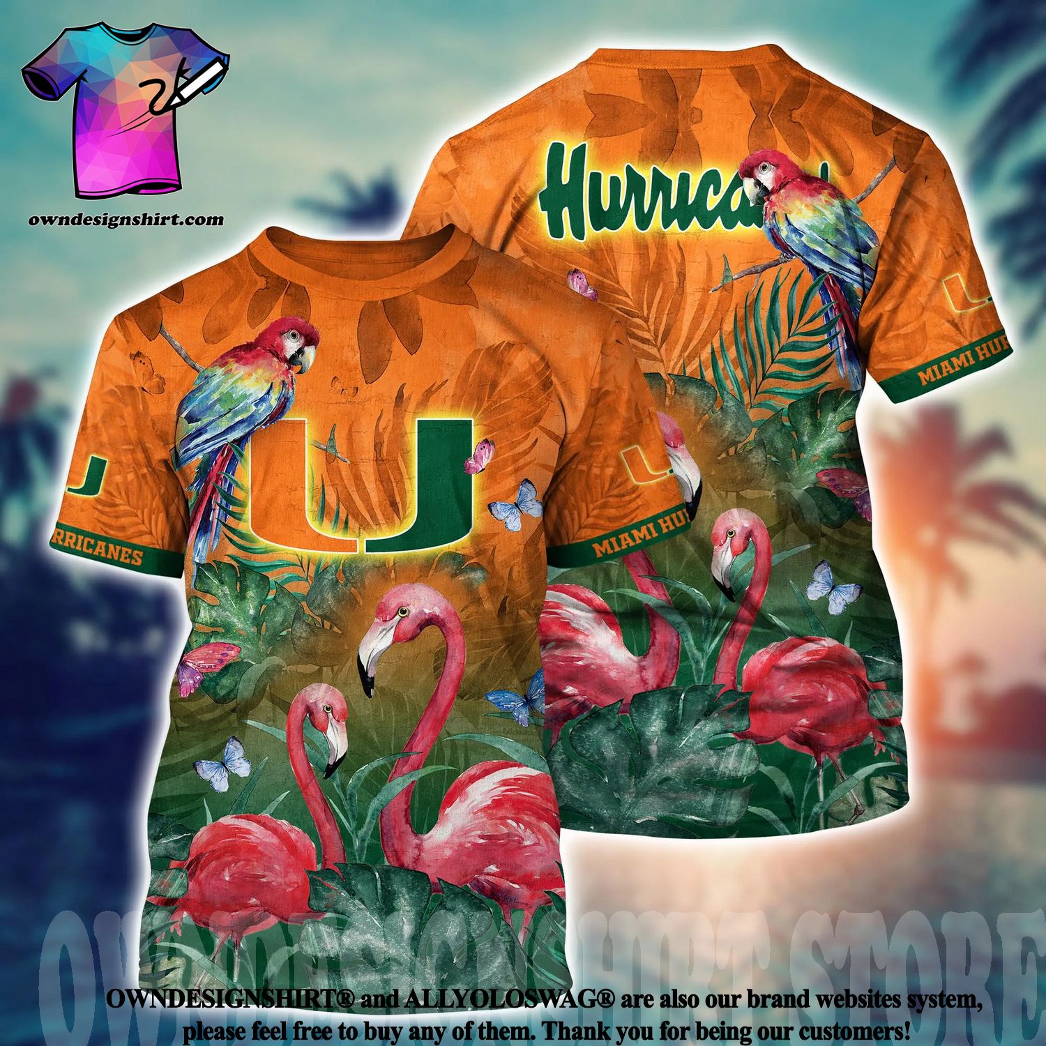 NCAA Miami Hurricanes Flower Cheap Hawaiian Shirt 3D Shirt, Miami  Hurricanes Football Gifts - T-shirts Low Price