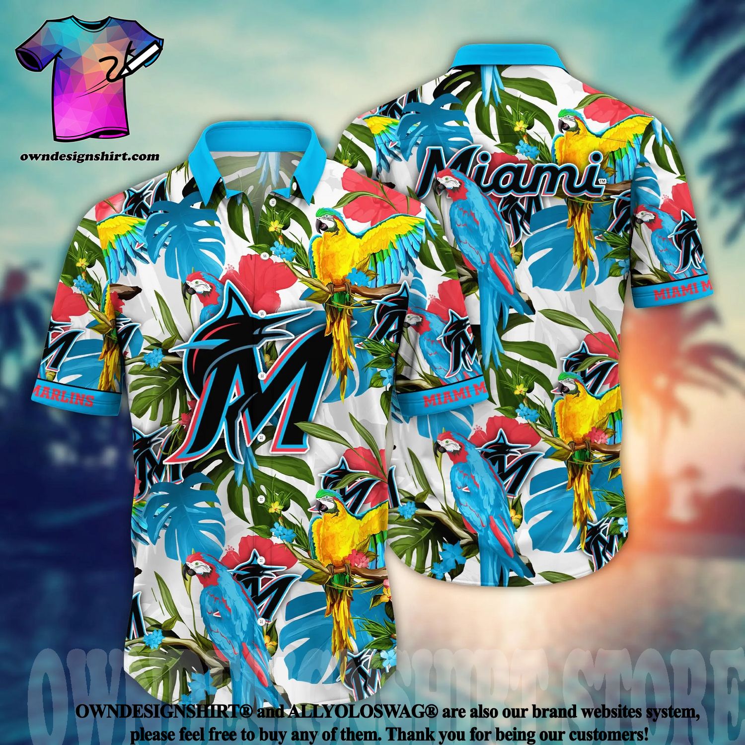 Miami Marlins MLB Flower Hawaiian Shirt Unique Gift For Fans