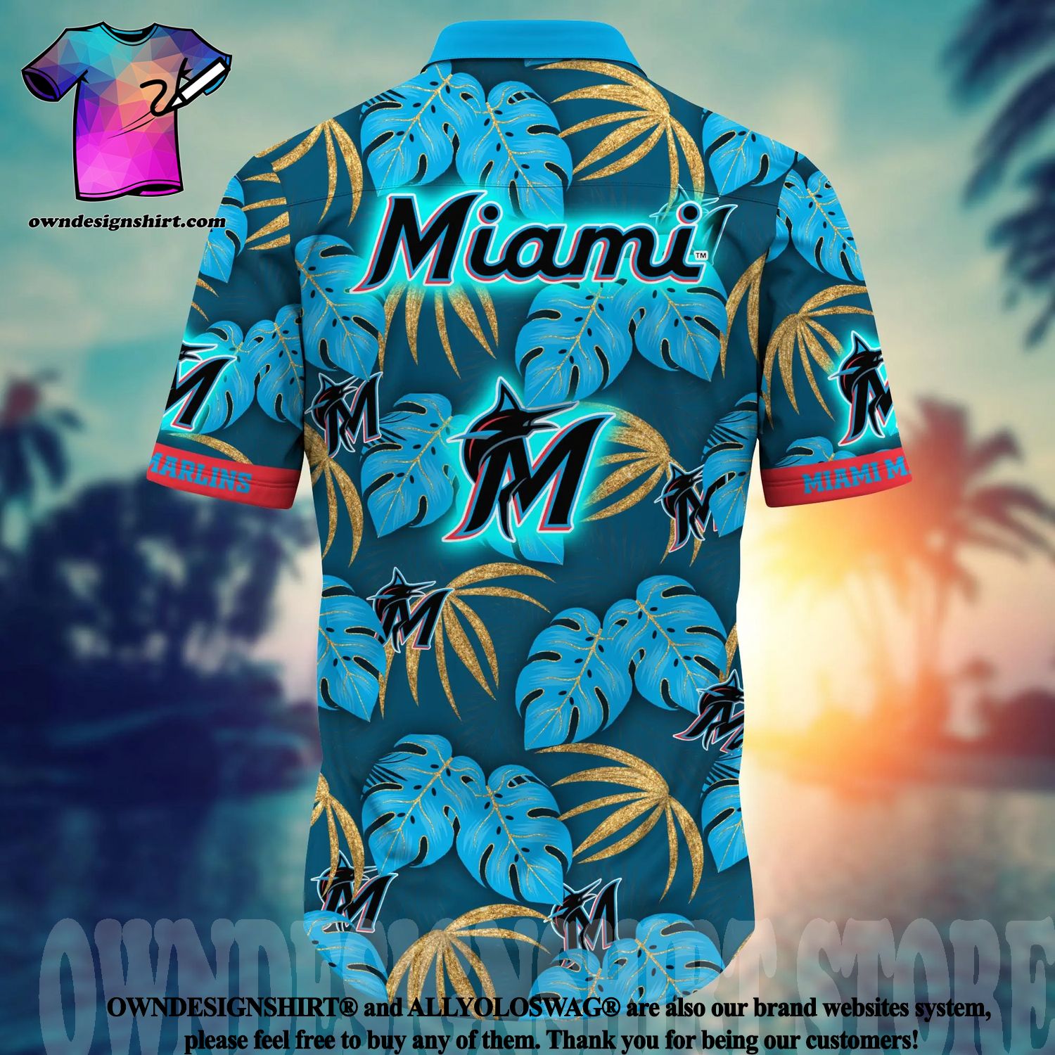 MLB Miami Marlins Hawaiian Shirt Baseball Team Logo Gift For Loyal Fans