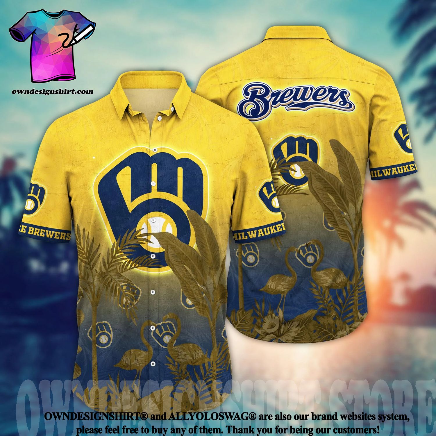 Milwaukee Brewers MLB Flower Hawaiian Shirt Special Gift For Fans