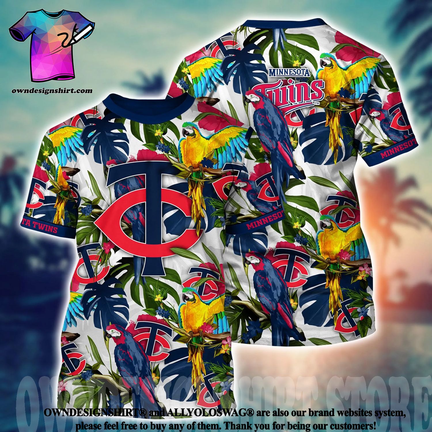 MLB Summer Aloha Minnesota Twins Logo Hawaiian Shirt For Fans