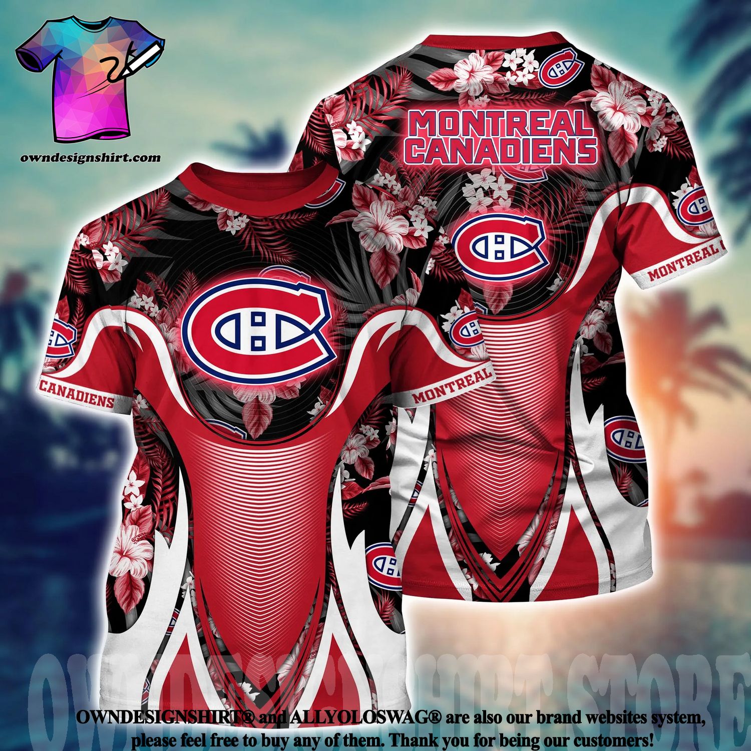 Montreal Canadiens NHL Flower Hawaiian Shirt Great Gift For Fans