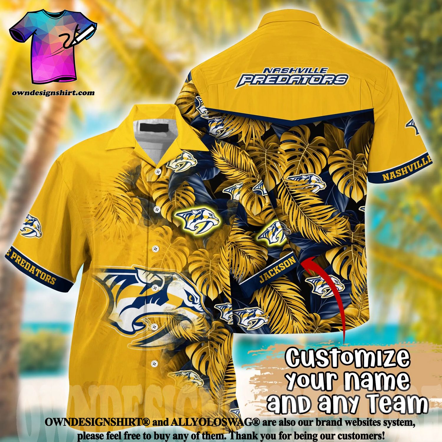 The best selling] NHL Nashville Predators With Retro Concepts Full Printing  Shirt