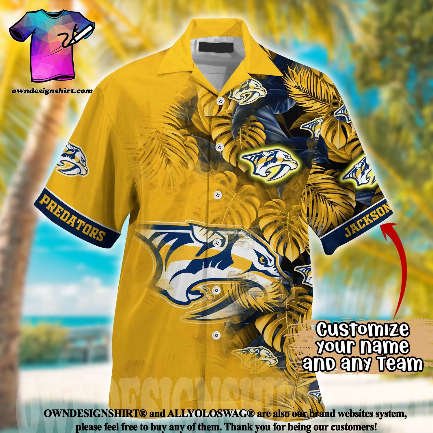 The best selling] Nashville Predators NHL Classic Full Printing Hawaiian  Shirt