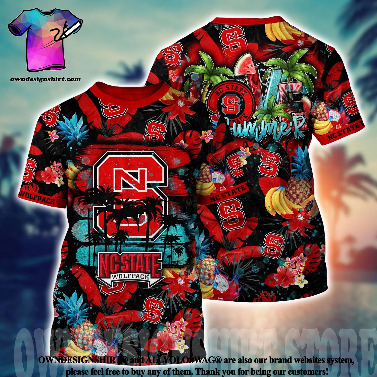 Nc State Wolfpack NCAA Flower Cheap Hawaiian Shirt 3D Shirt, Unique Nc  State Wolfpack Gifts - T-shirts Low Price