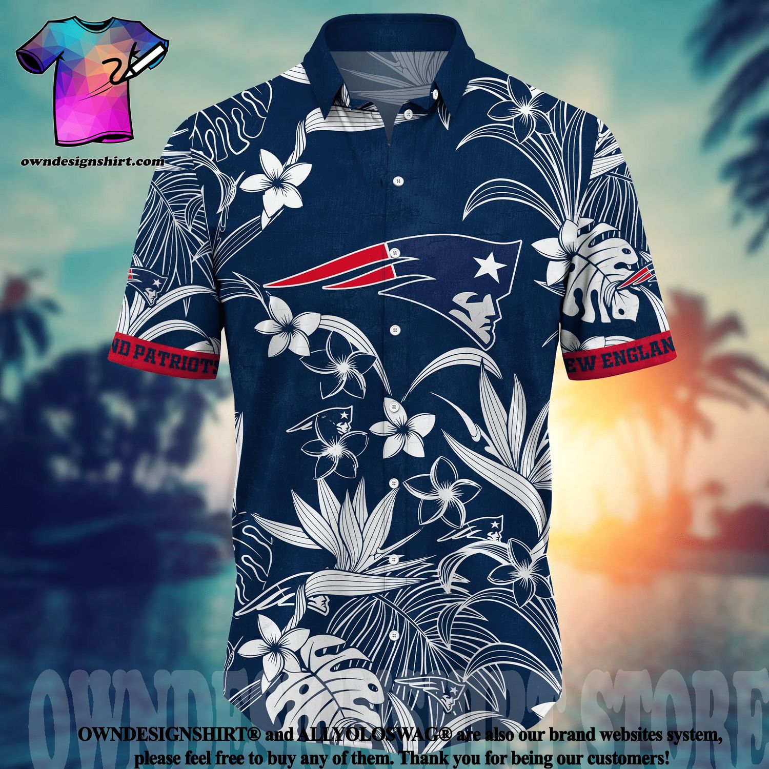 New England Patriots Rugby NFLHawaiian Shirt