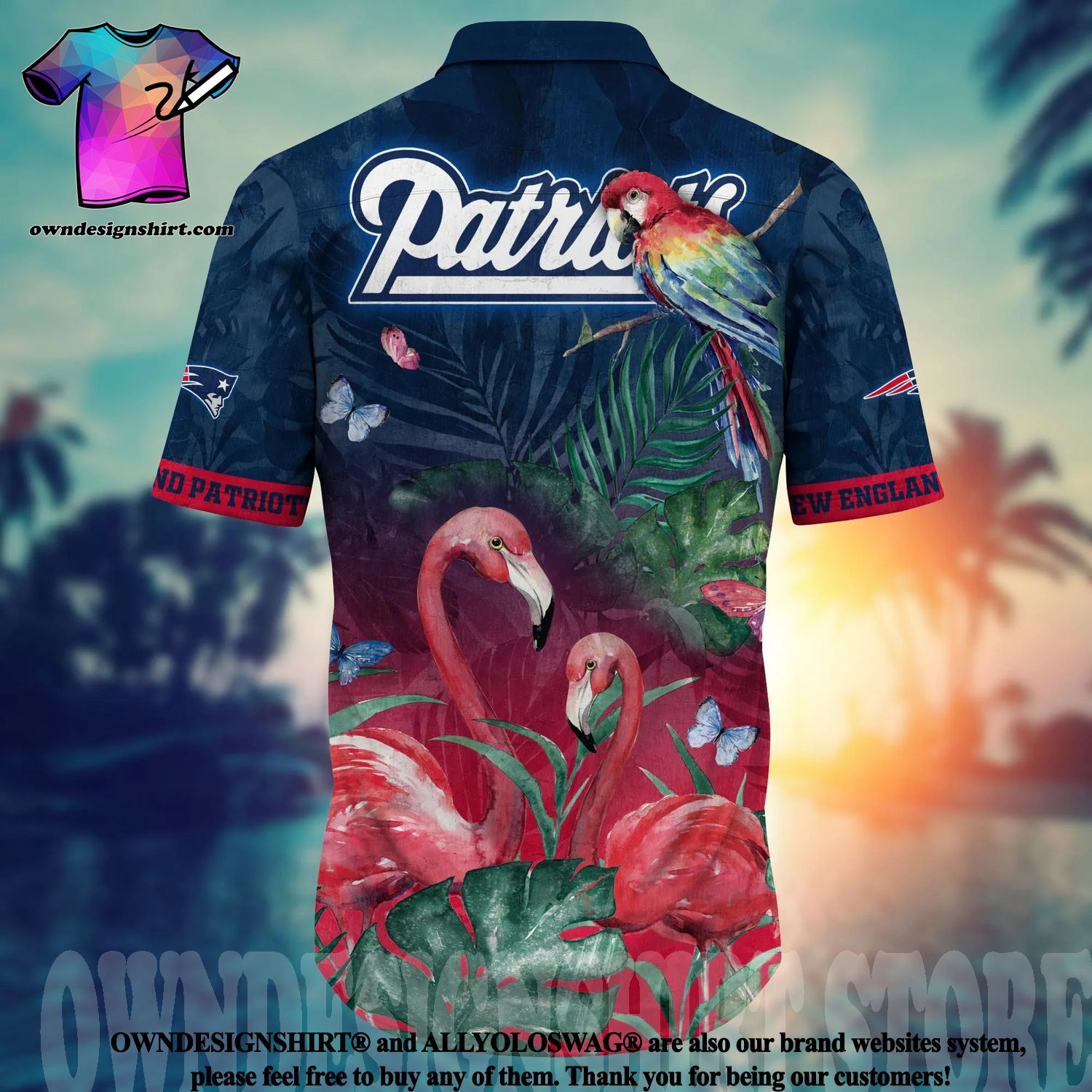 NFL New England Patriots Grateful Dead Hawaiian Shirt For Fans