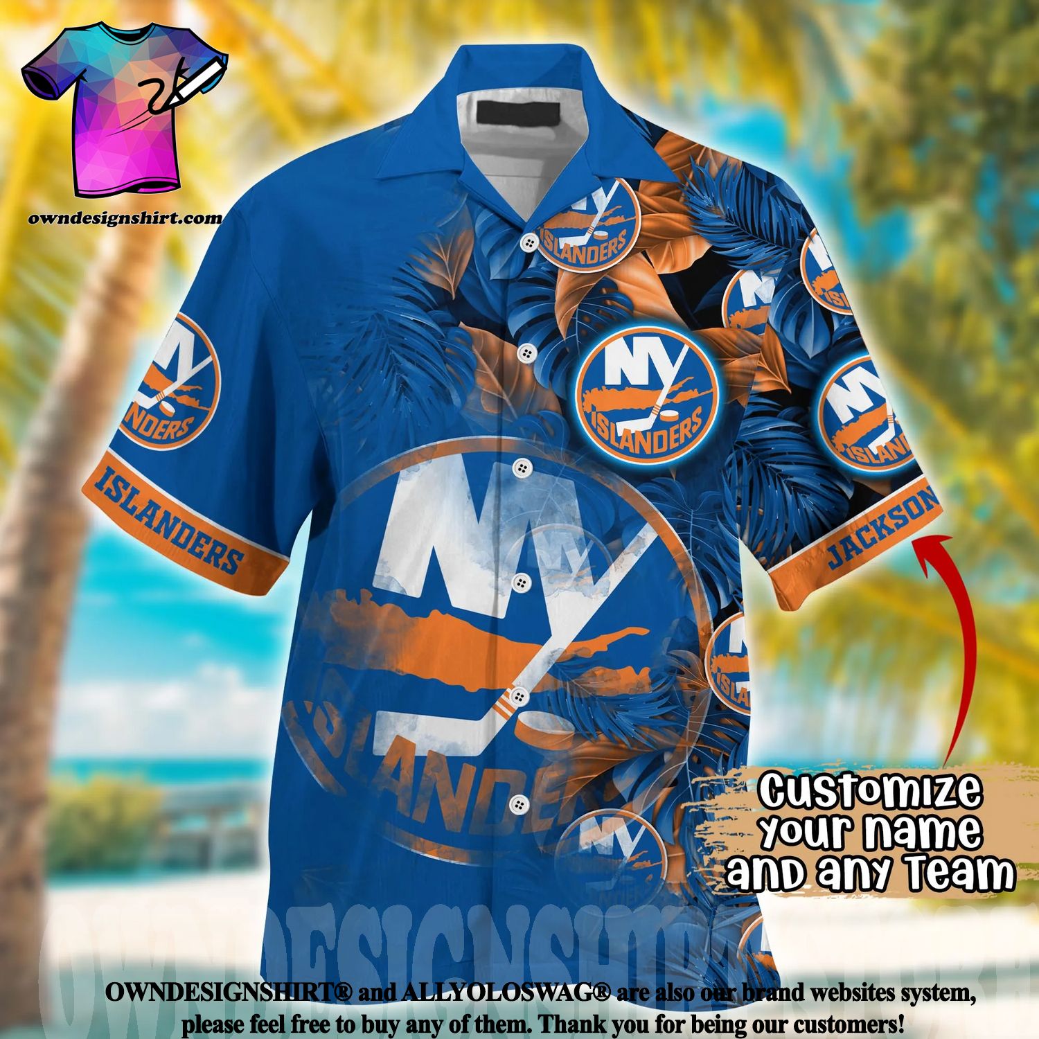 New York Islanders NHL Personalized Hawaiian Shirt