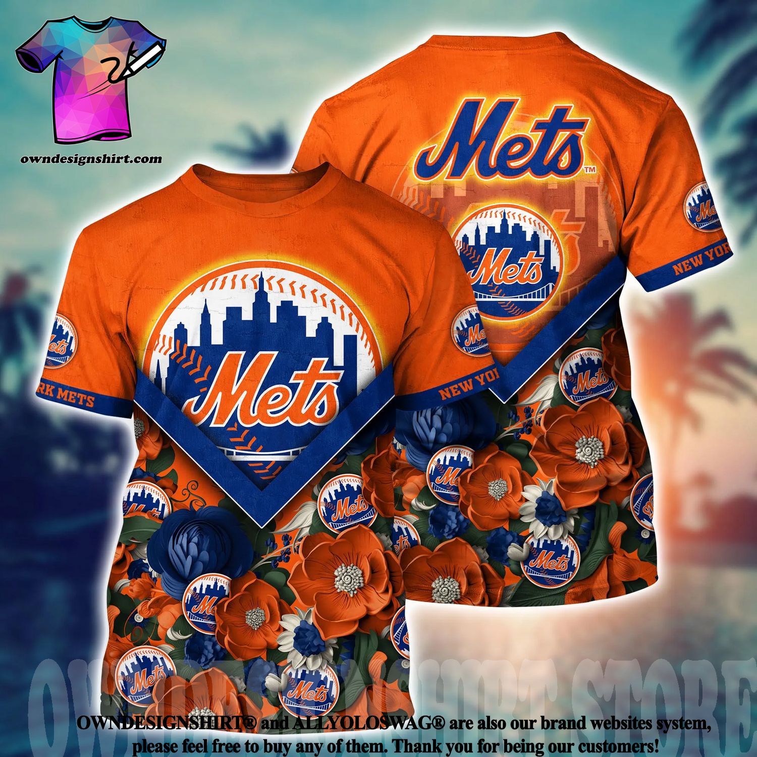 New York Mets Major League Baseball Print Hawaiian Shirt 2023