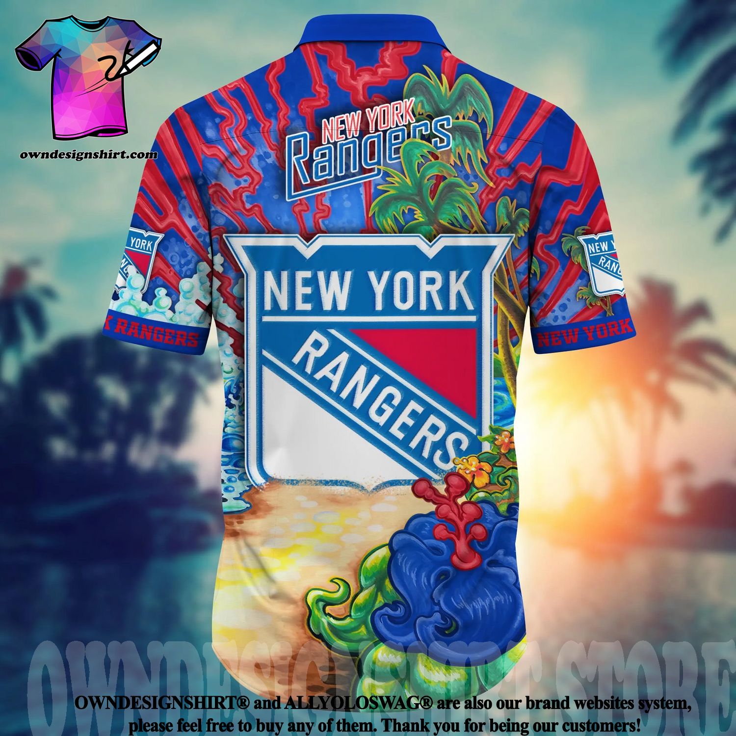 New York Rangers NHL Flower Hawaiian Shirt Unique Gift For Fans