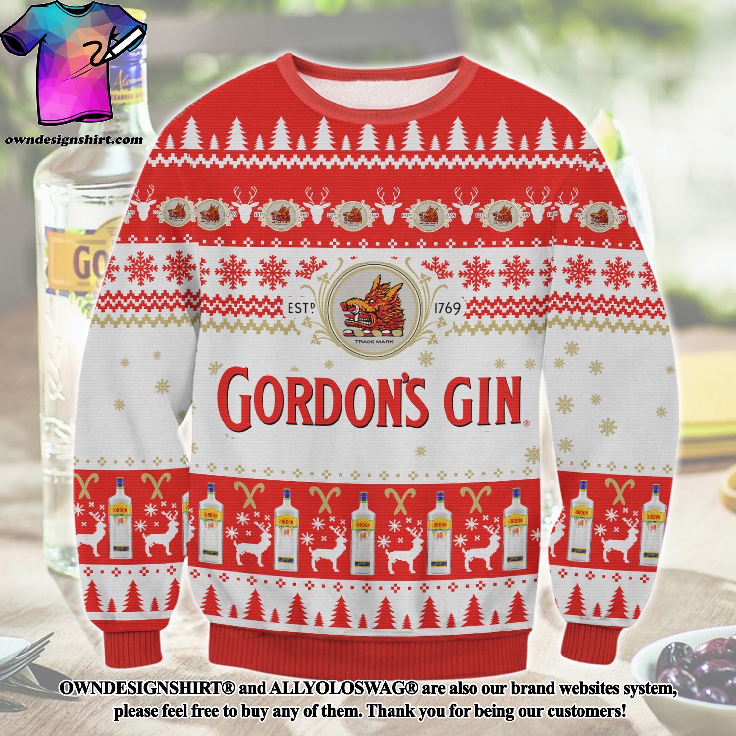 Gin christmas outlet sweater