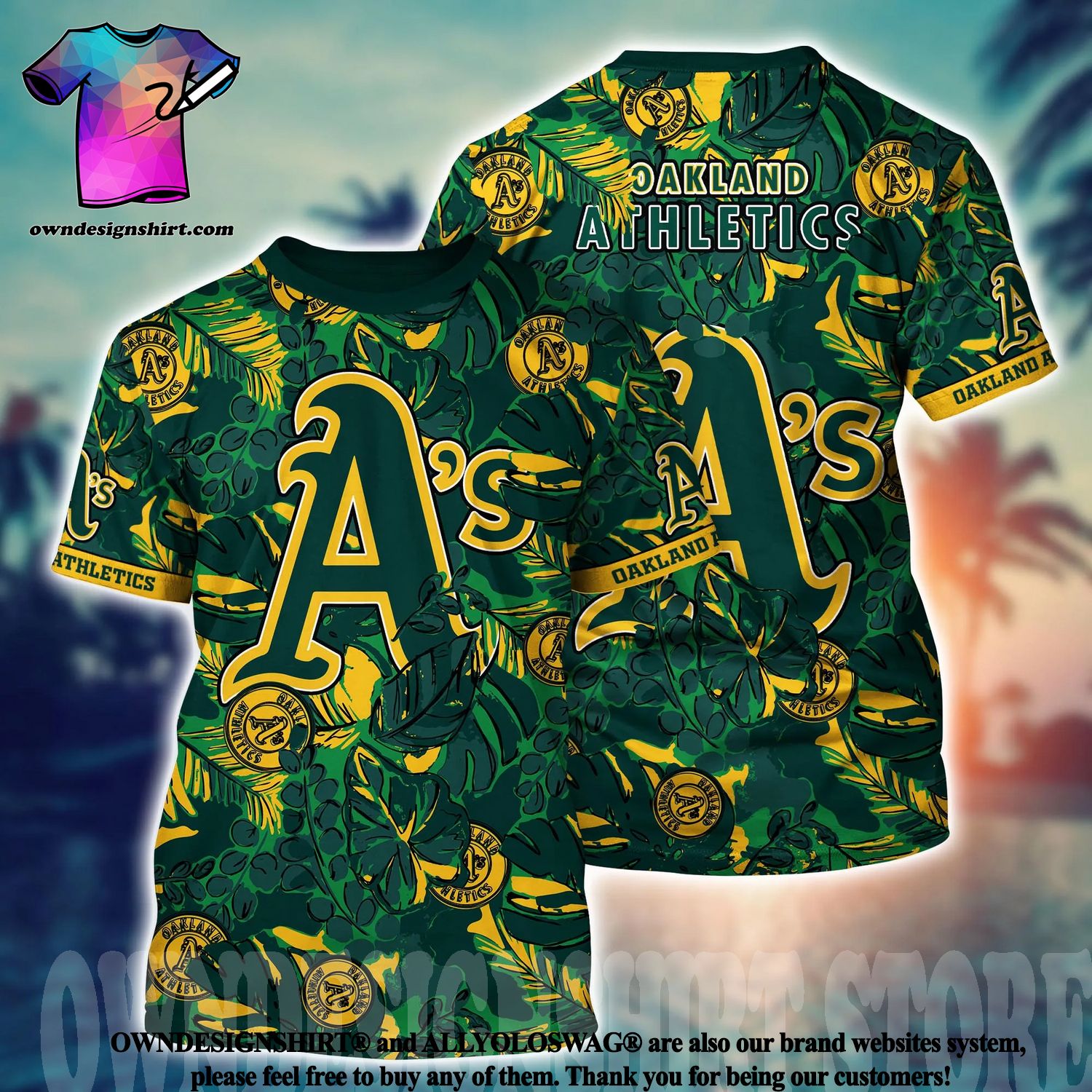 Oakland Athletics Hibiscus Tropical Hawaiian Shirt Men And Women