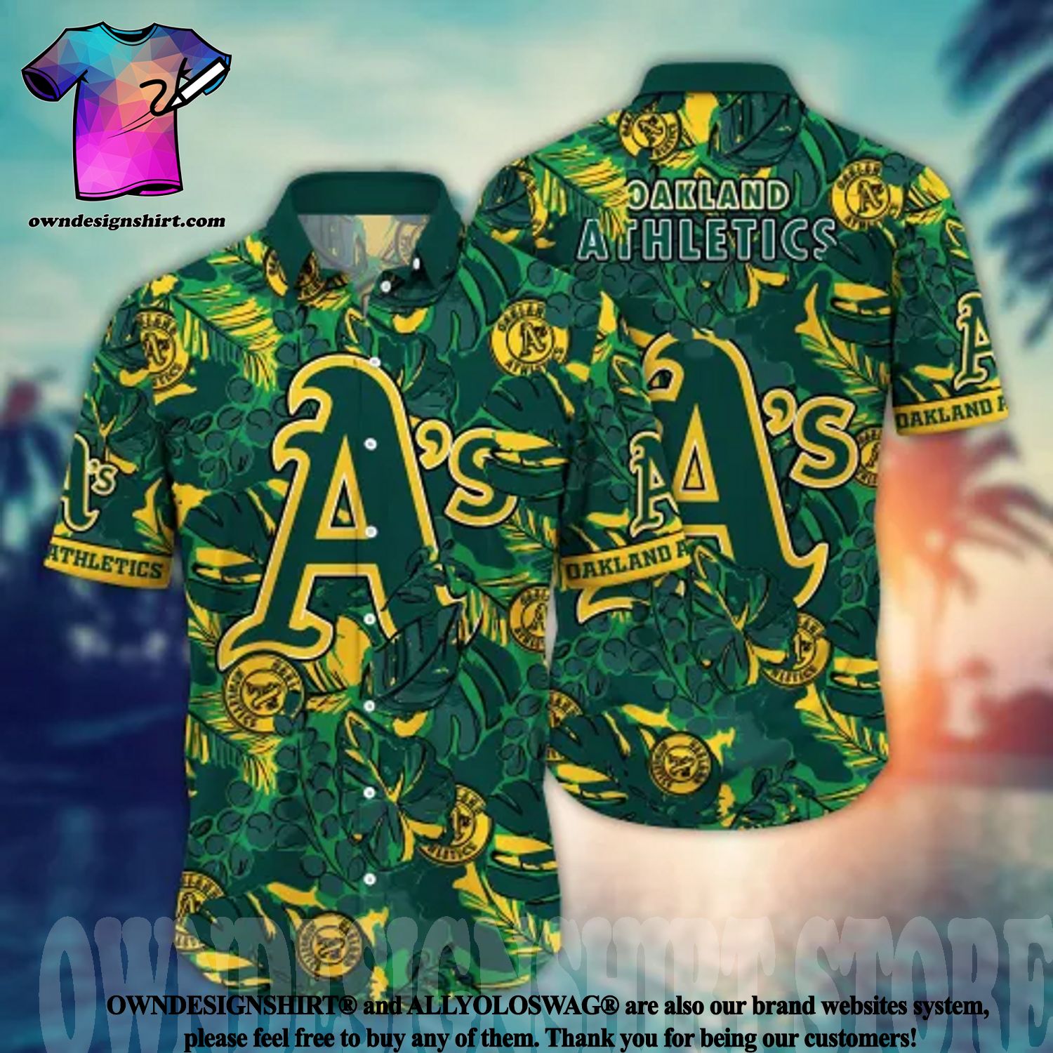 The best selling] Oakland Athletics MLB Floral All Over Print Classic  Hawaiian Shirt