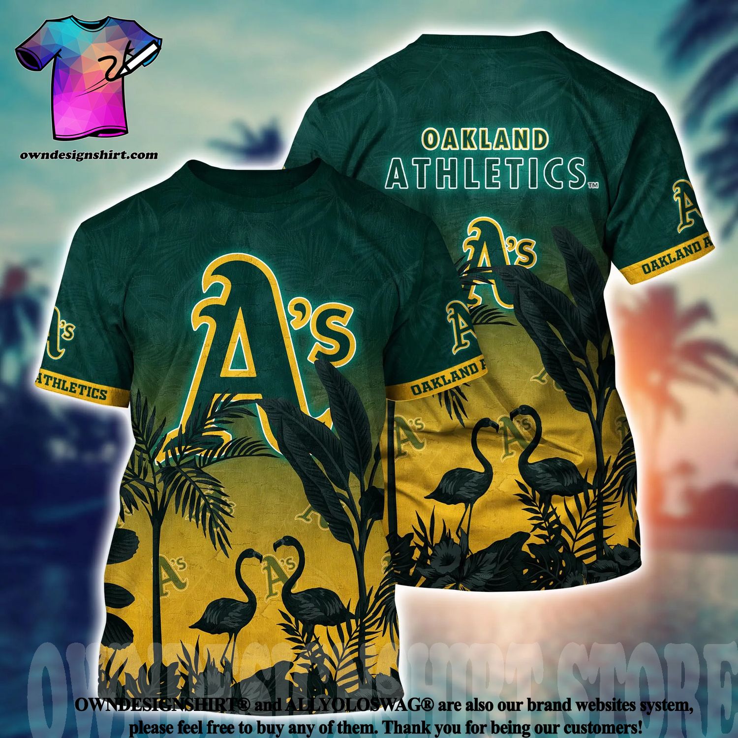 MLB Oakland Athletics Tropical Hibiscus Hawaiian Shirt For Sport Fans