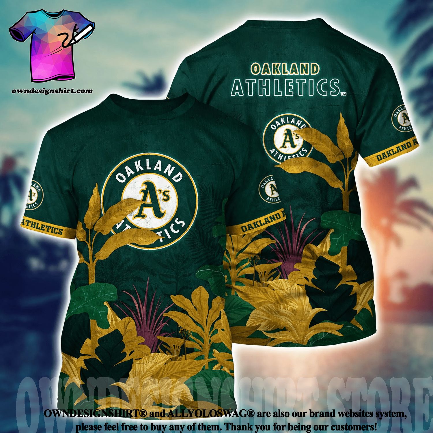 Oakland Athletics Baseball Hawaiian Shirt Aloha Beach Summer
