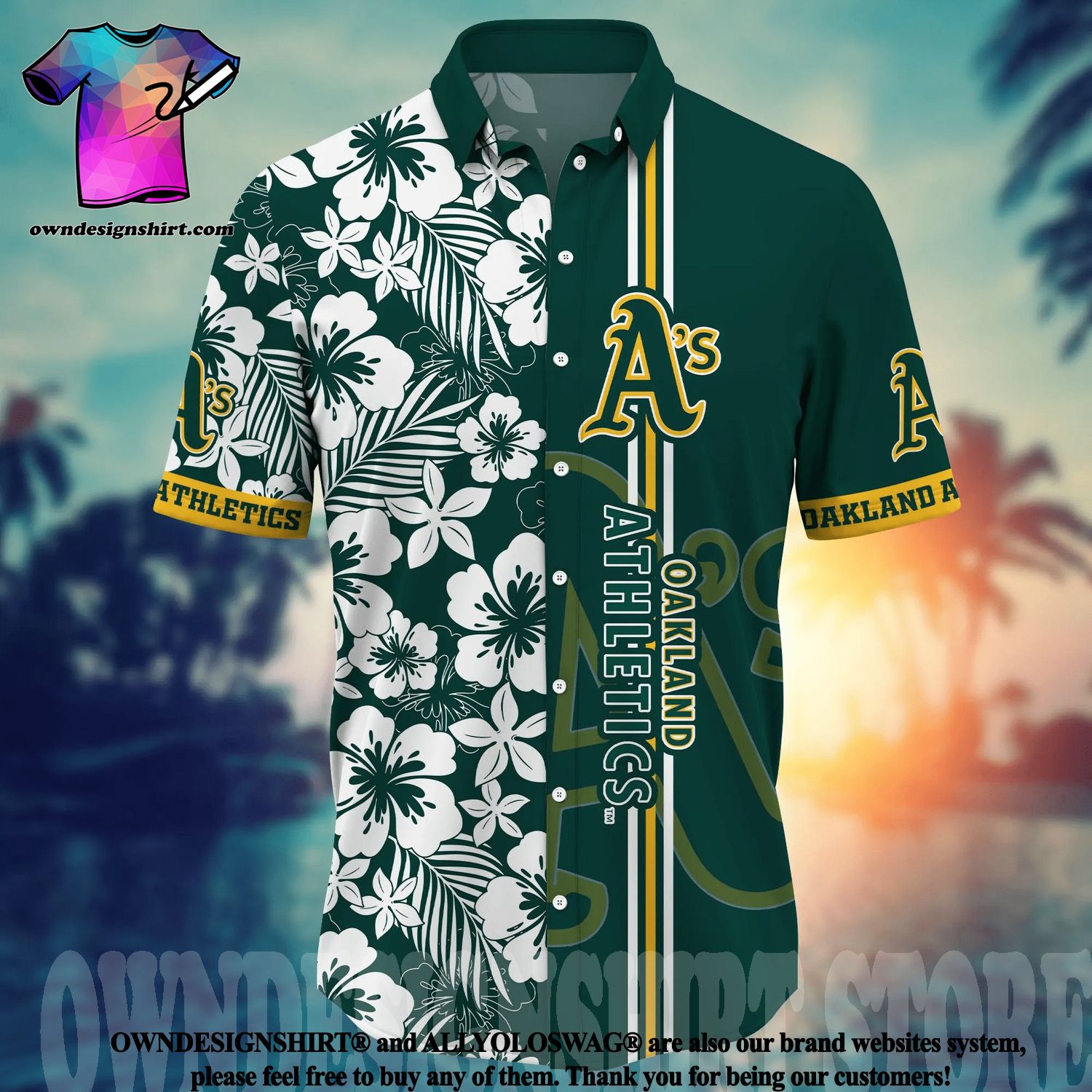 Oakland Athletics Aloha Authentic Hawaiian Shirt 2022