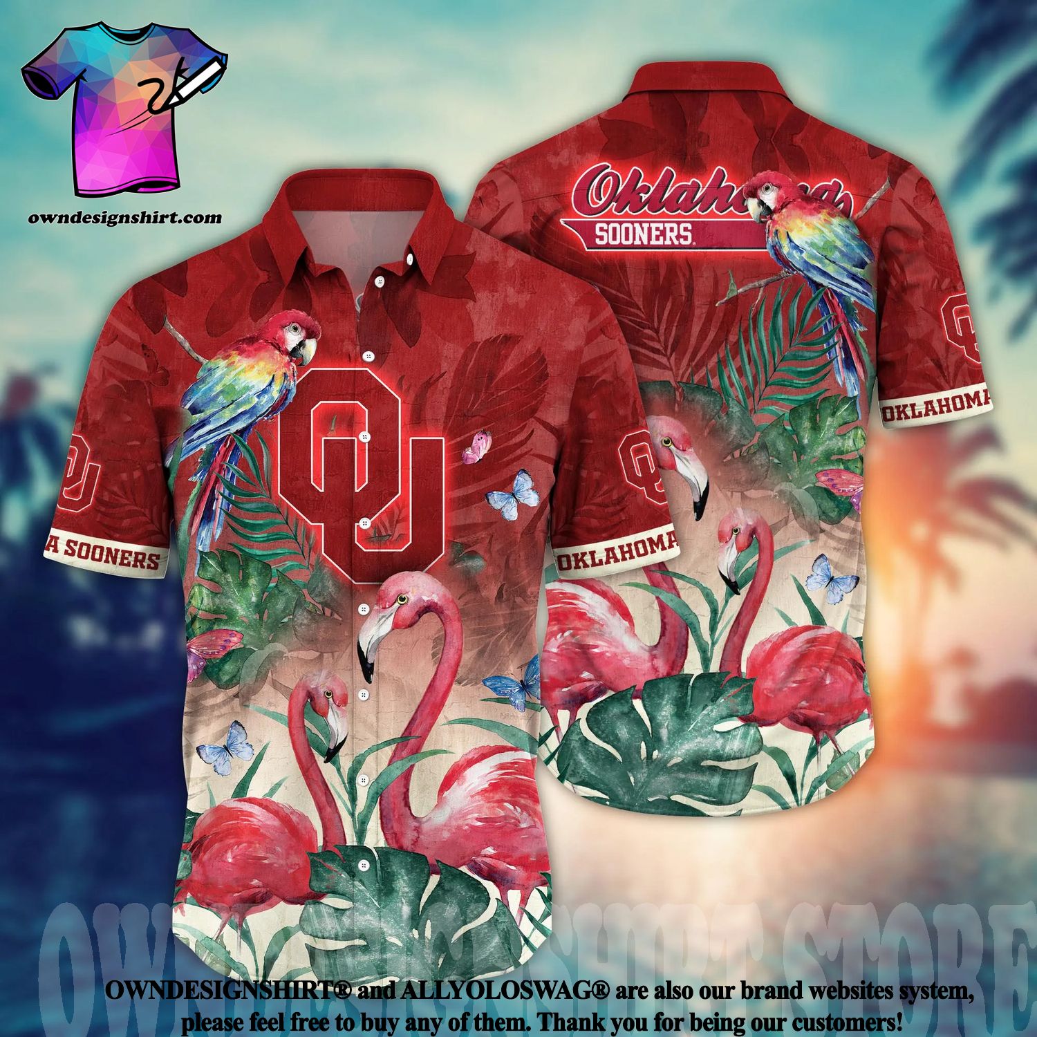 Kansas Jayhawks NCAA Flower Button Up Hawaiian Shirt 3D Shirt