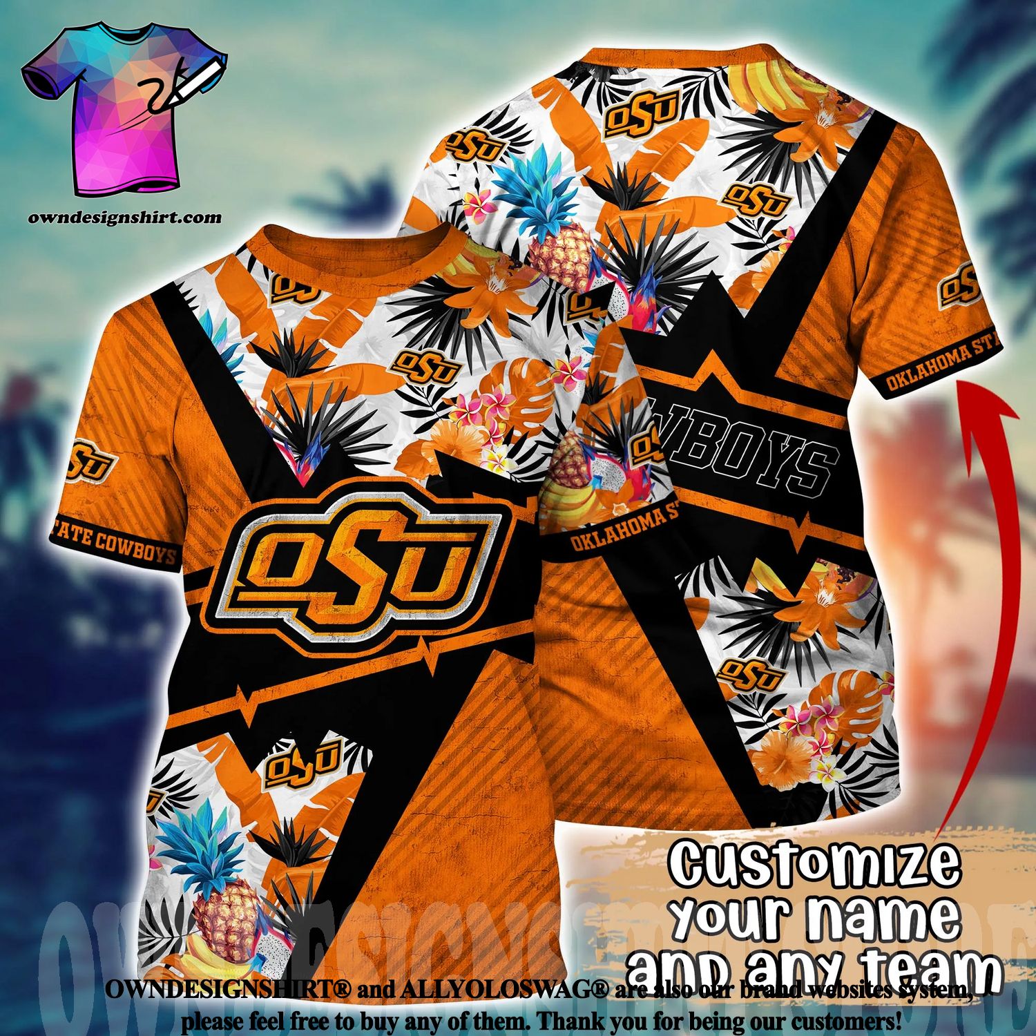 Oklahoma State Cowboys NCAA Hawaiian Shirt Warmthtime Aloha Shirt