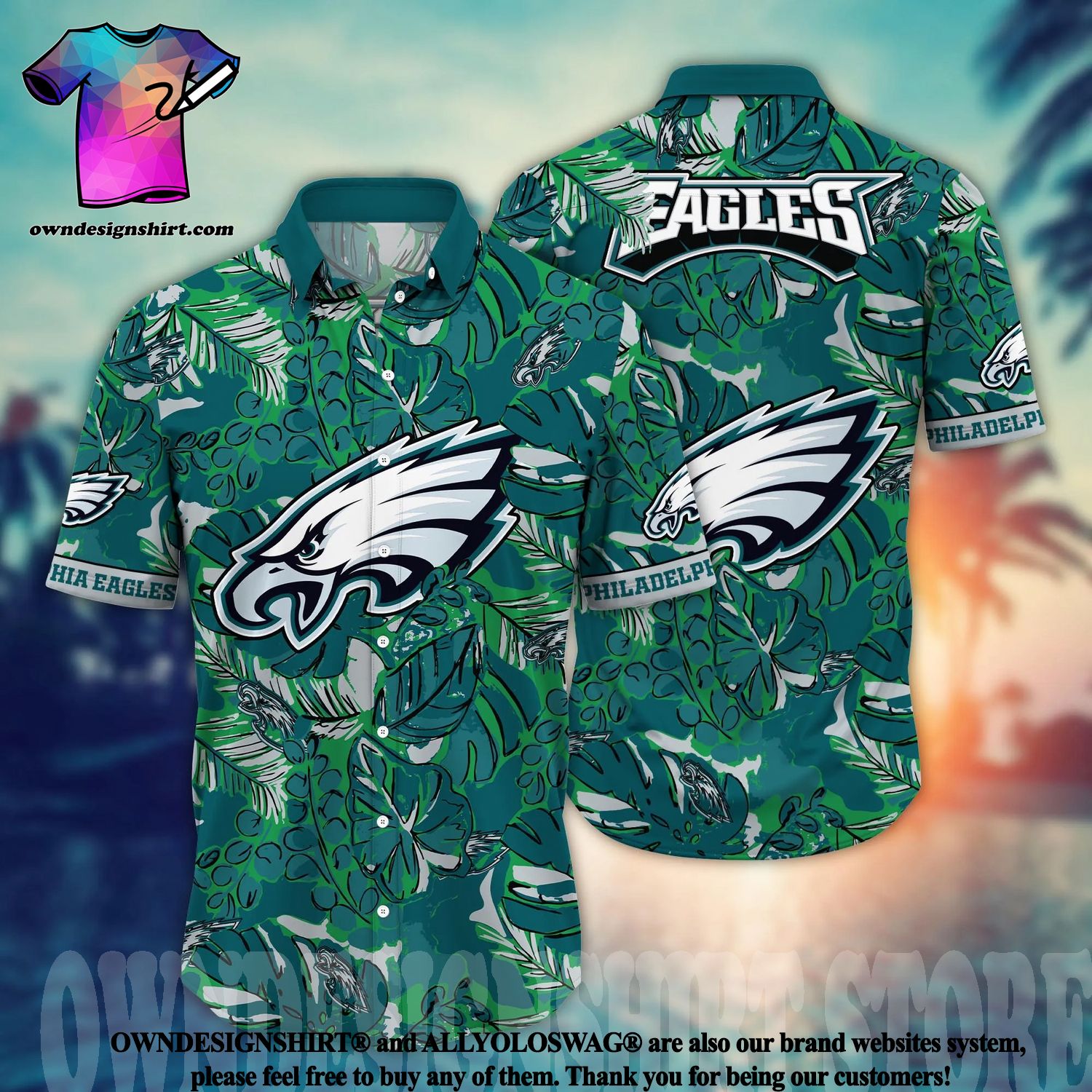 Top-selling Item] Philadelphia Eagles 76ers Phillies Floral Summer Vibes  Hawaiian Shirt
