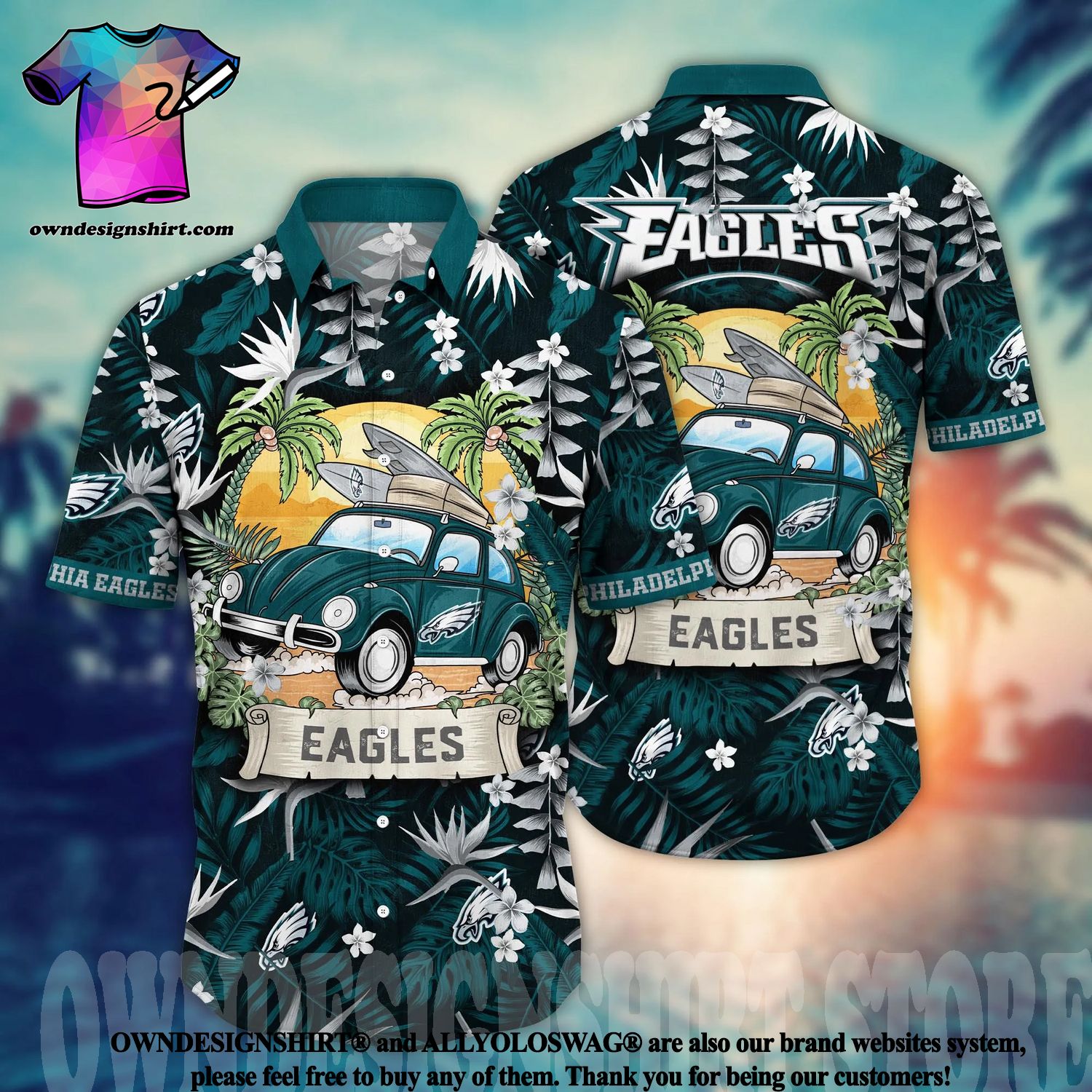 Hawaiian Shirt Men Philadelphia Eagles Shirt