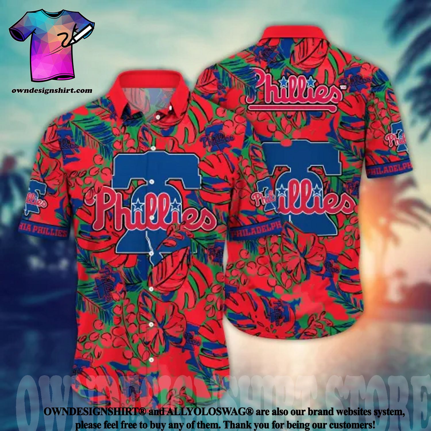 Philadelphia Phillies Major League Baseball 3D Hawaiian Shirt