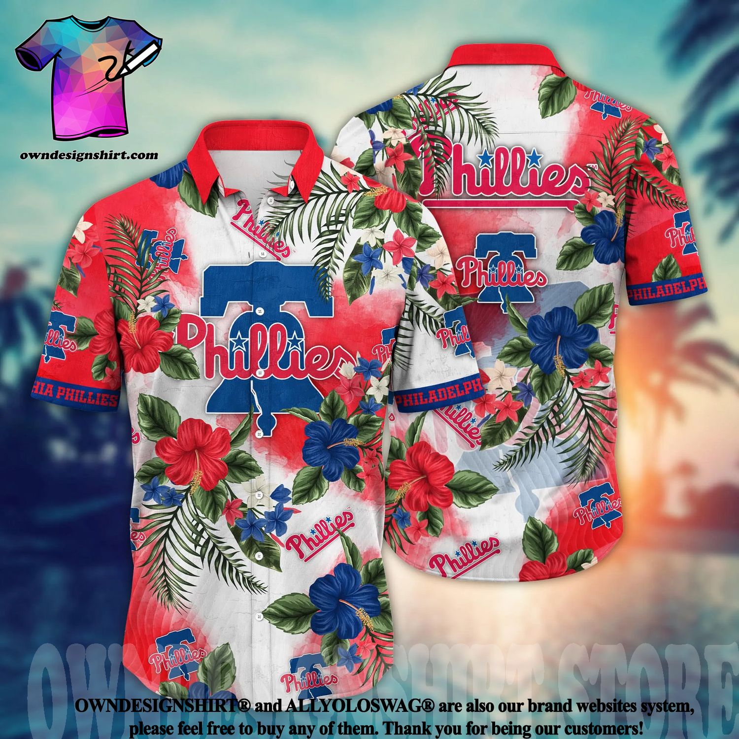 Philadelphia Phillies Mlb Summer 3D Short Sleeve Hawaiian Shirt