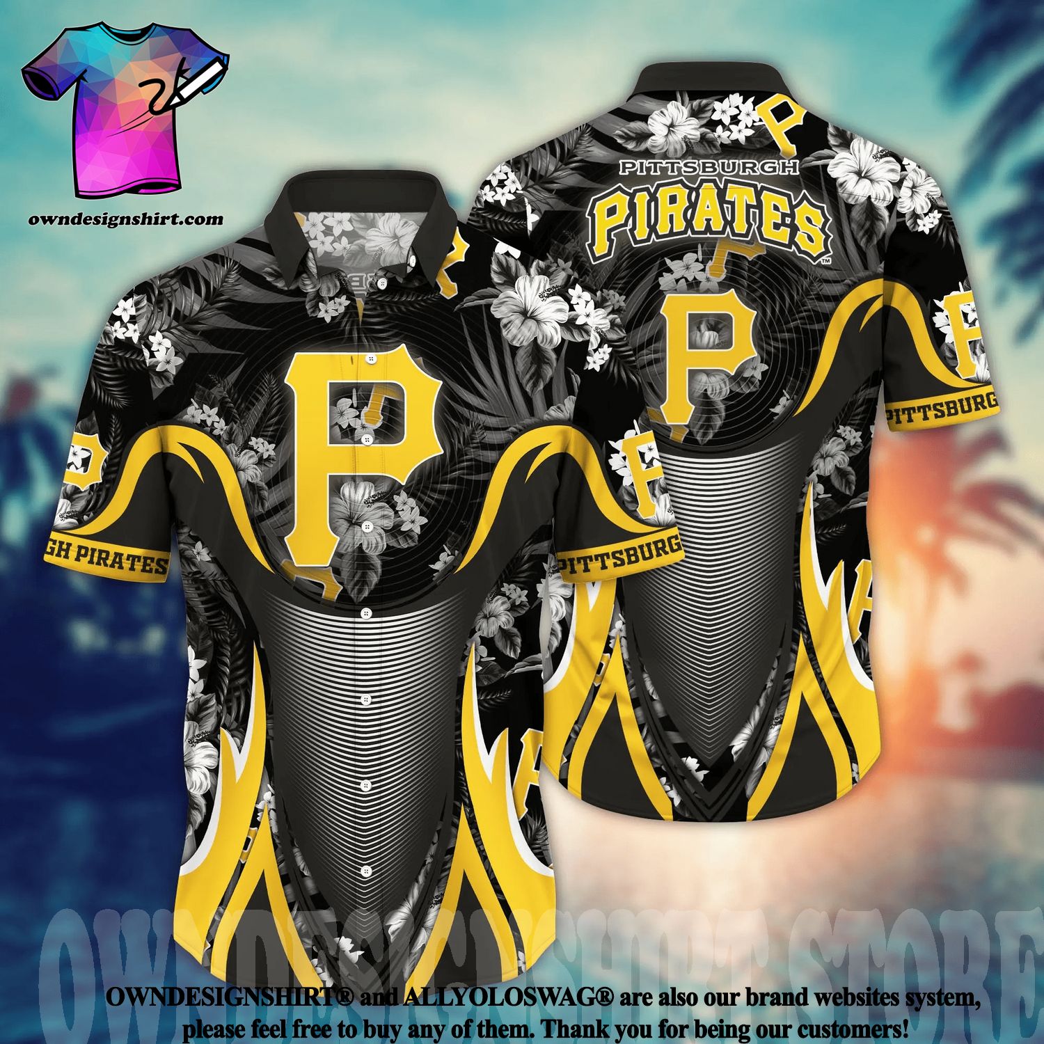 Pittsburgh Pirates Aloha Mlb Hawaii Summer Hawaiian Shirt