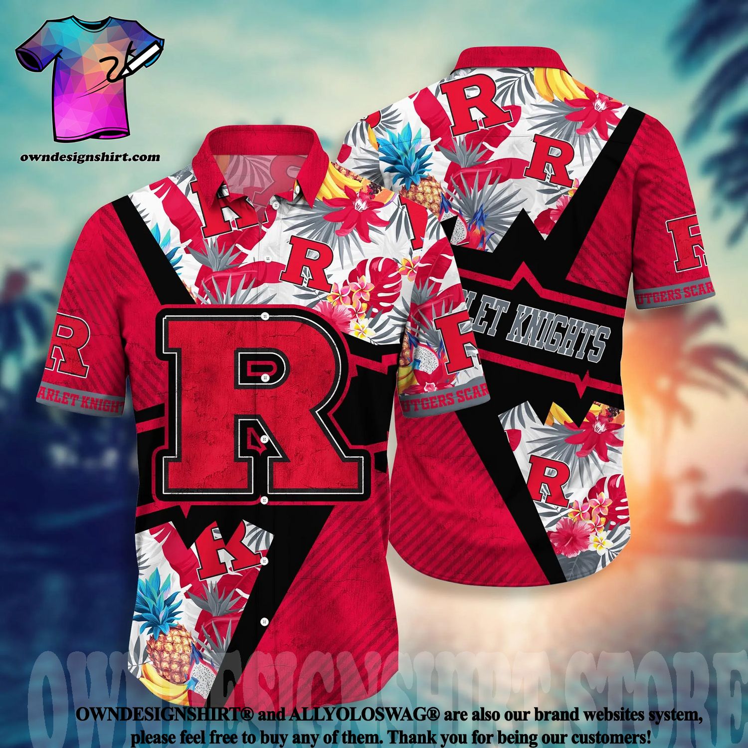 Rutgers Scarlet Knights Classic Baseball Jersey Shirt
