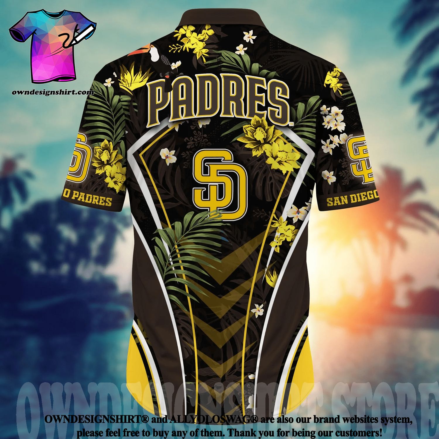 The best selling] San Diego Padres MLB Flower Full Printing 3D Hawaiian  Shirt