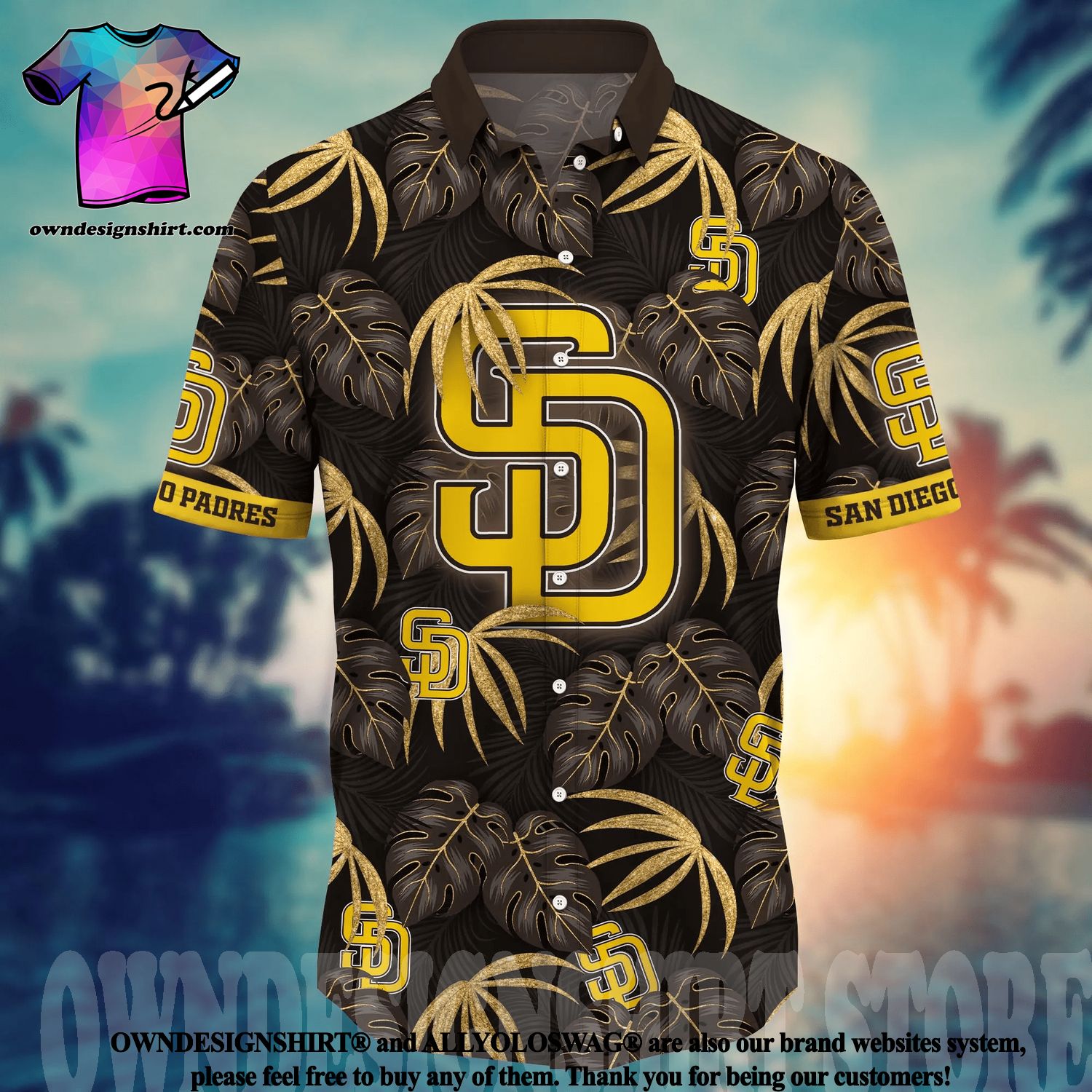 San Diego Padres MLB Flower Hawaiian Shirt For Football Fans Shirt