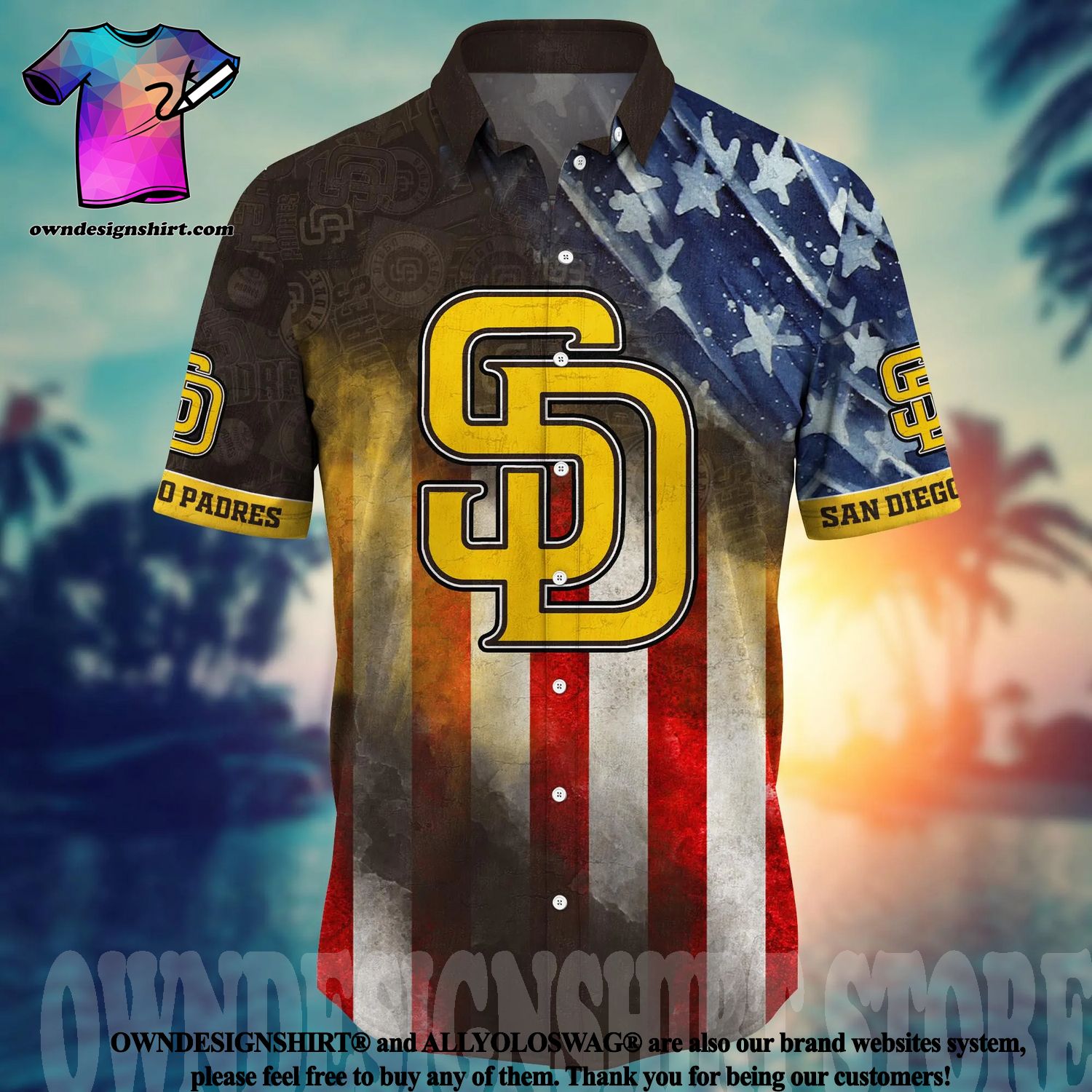 San Diego Padres MLB Flower 3D Hawaiian Shirt Trending For This Summer  Customize Shirt - T-shirts Low Price