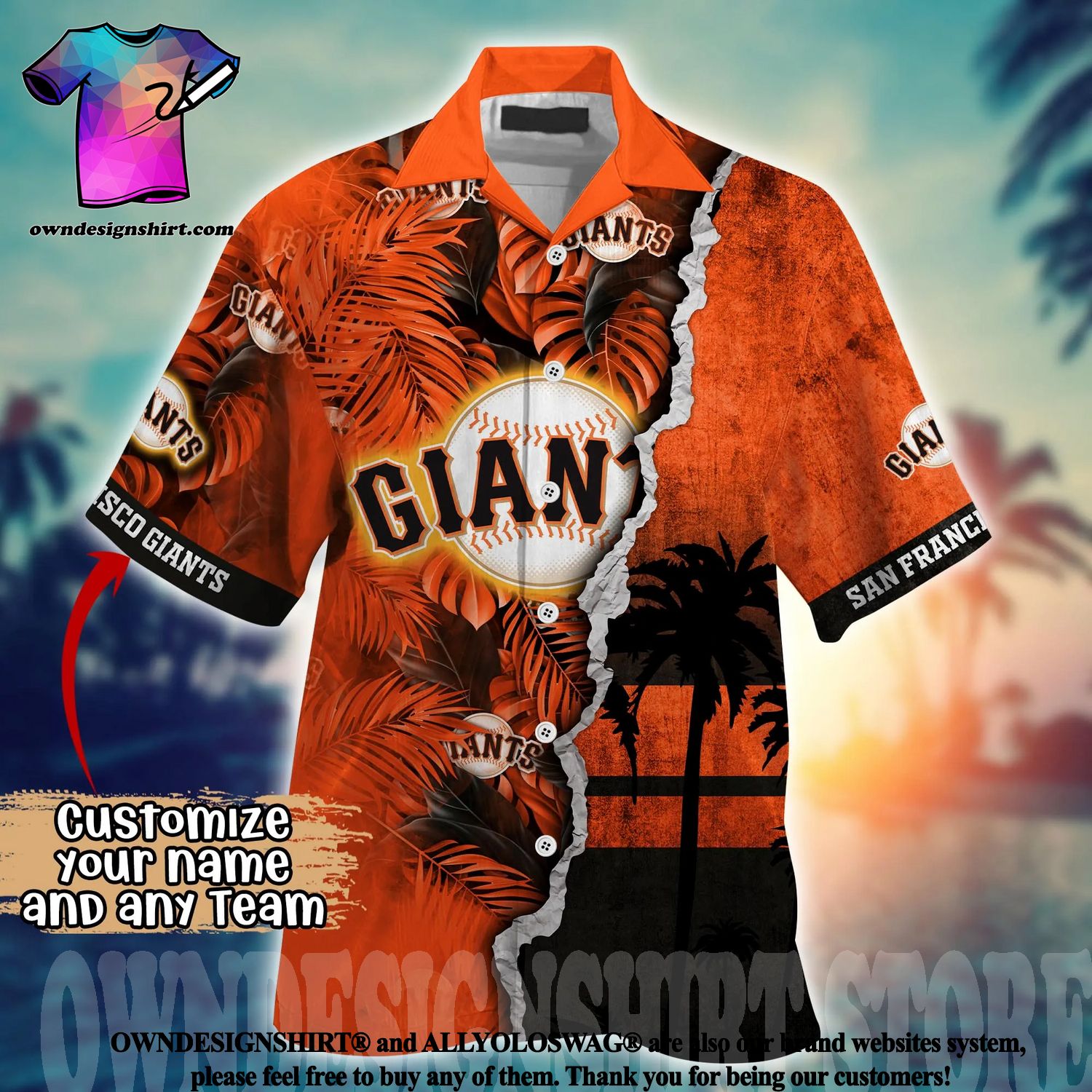 The best selling] San Francisco Giants MLB Floral Full Print Unisex  Hawaiian Shirt