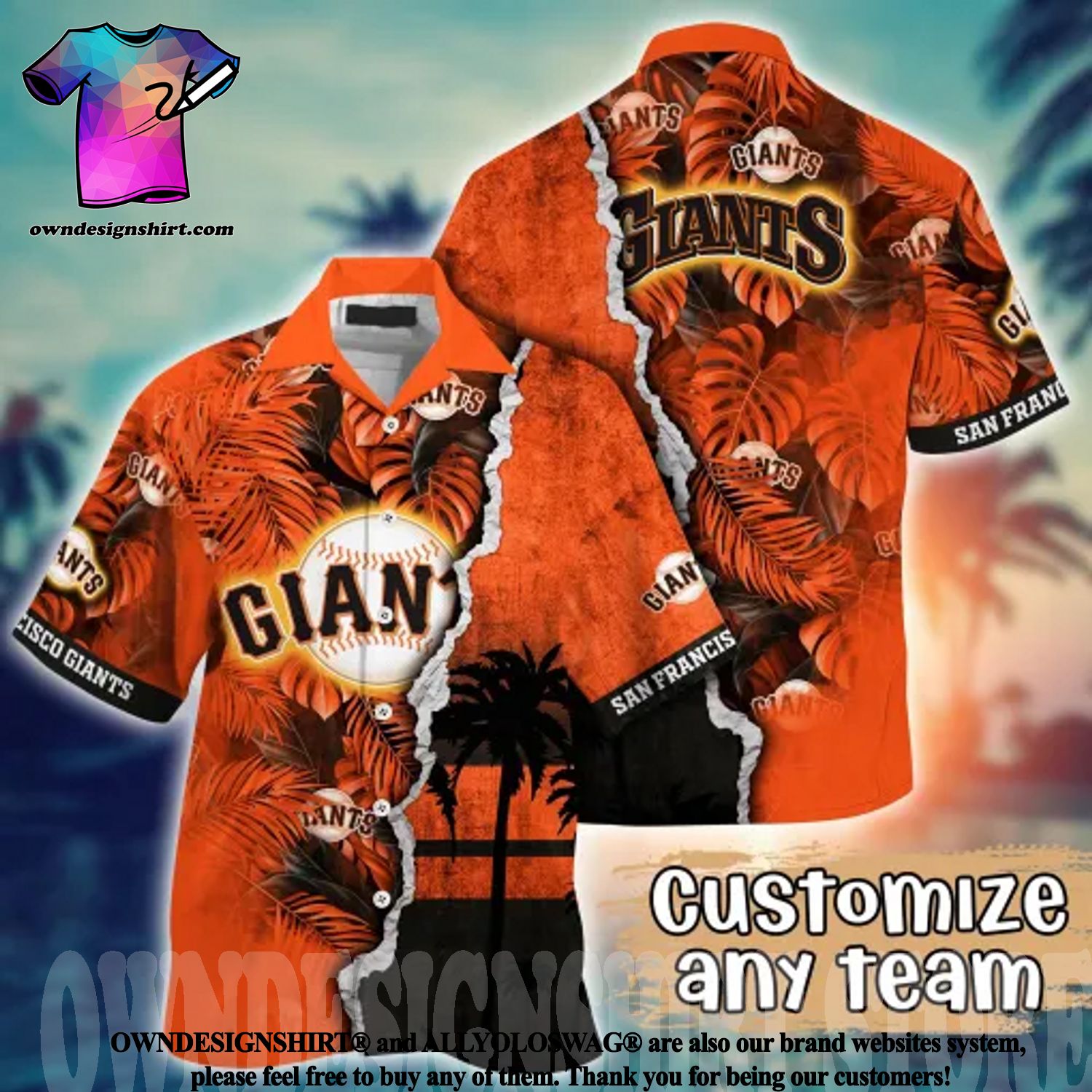 The best selling] San Francisco Giants MLB Floral Full Print Unisex  Hawaiian Shirt