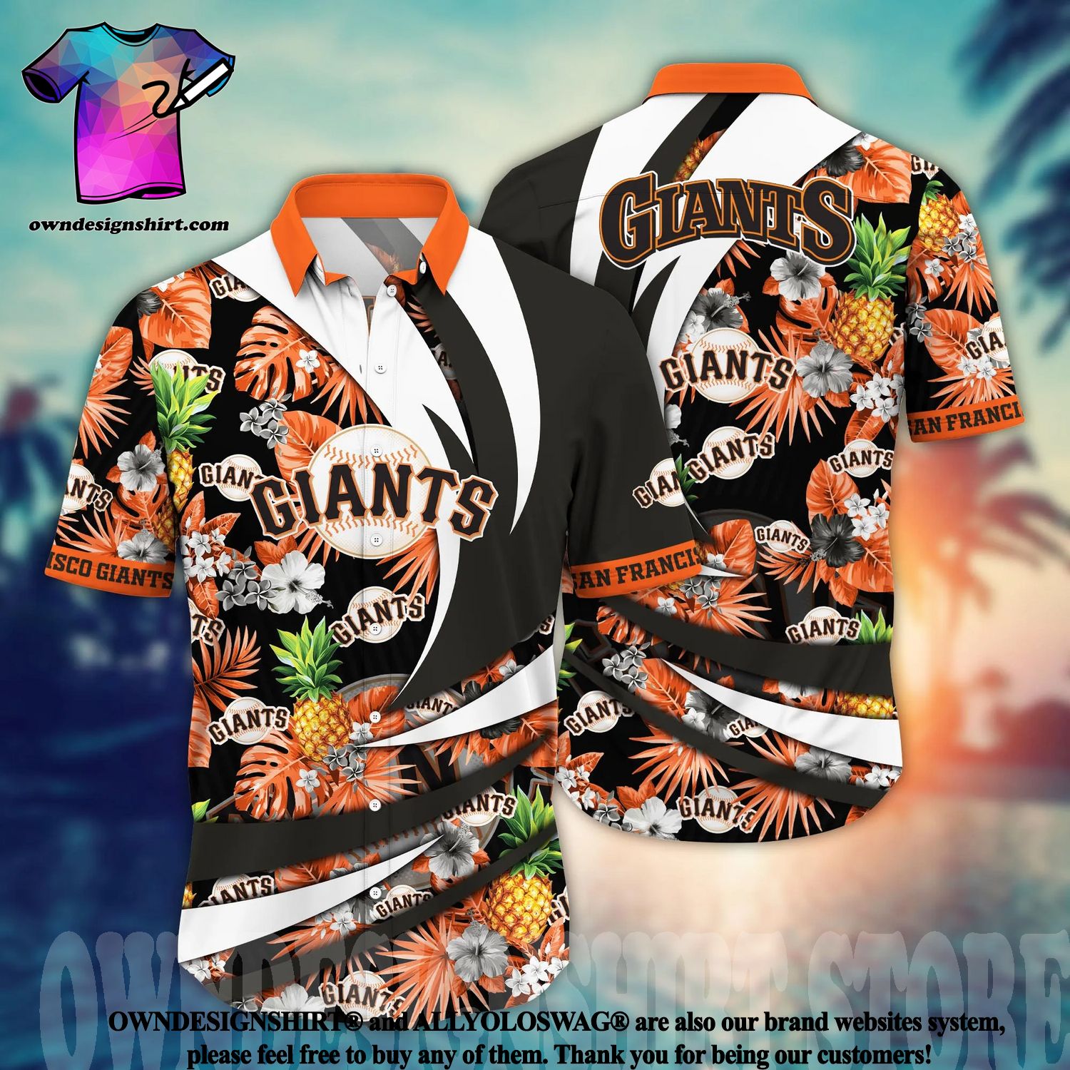 San Francisco Giants MLB Flower Pattern Summer 3D Hawaiian Shirt Custom  Name And Number - Banantees
