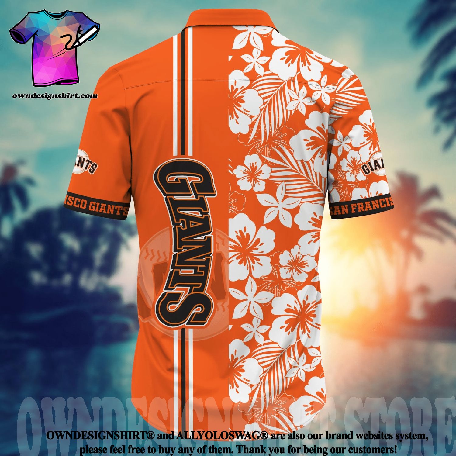 San Francisco Giants MLB Flower Unisex Full Printed Hawaiian Shirt -  Limotees