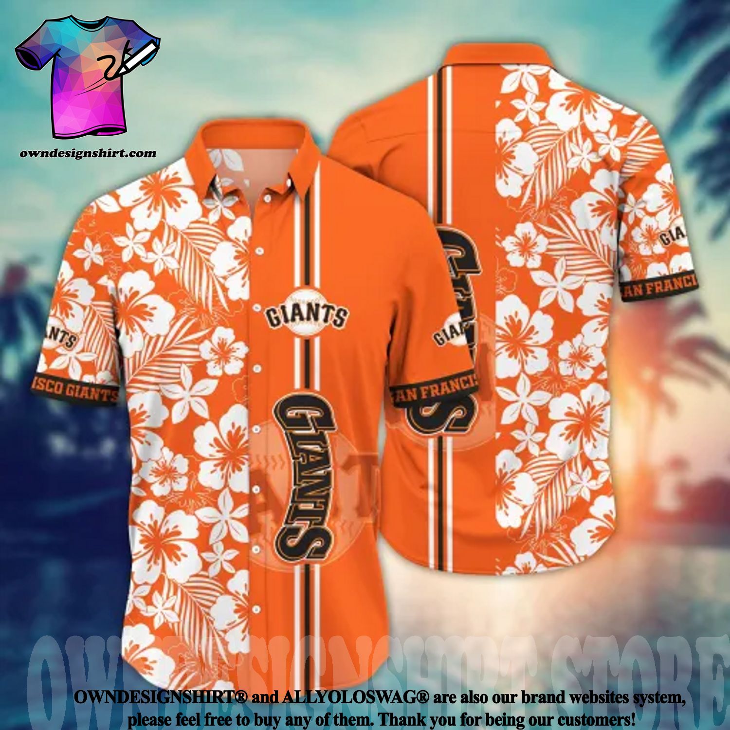 MLB San Francisco Giants Tropical Hibiscus Hawaiian Shirt For Sport Fans