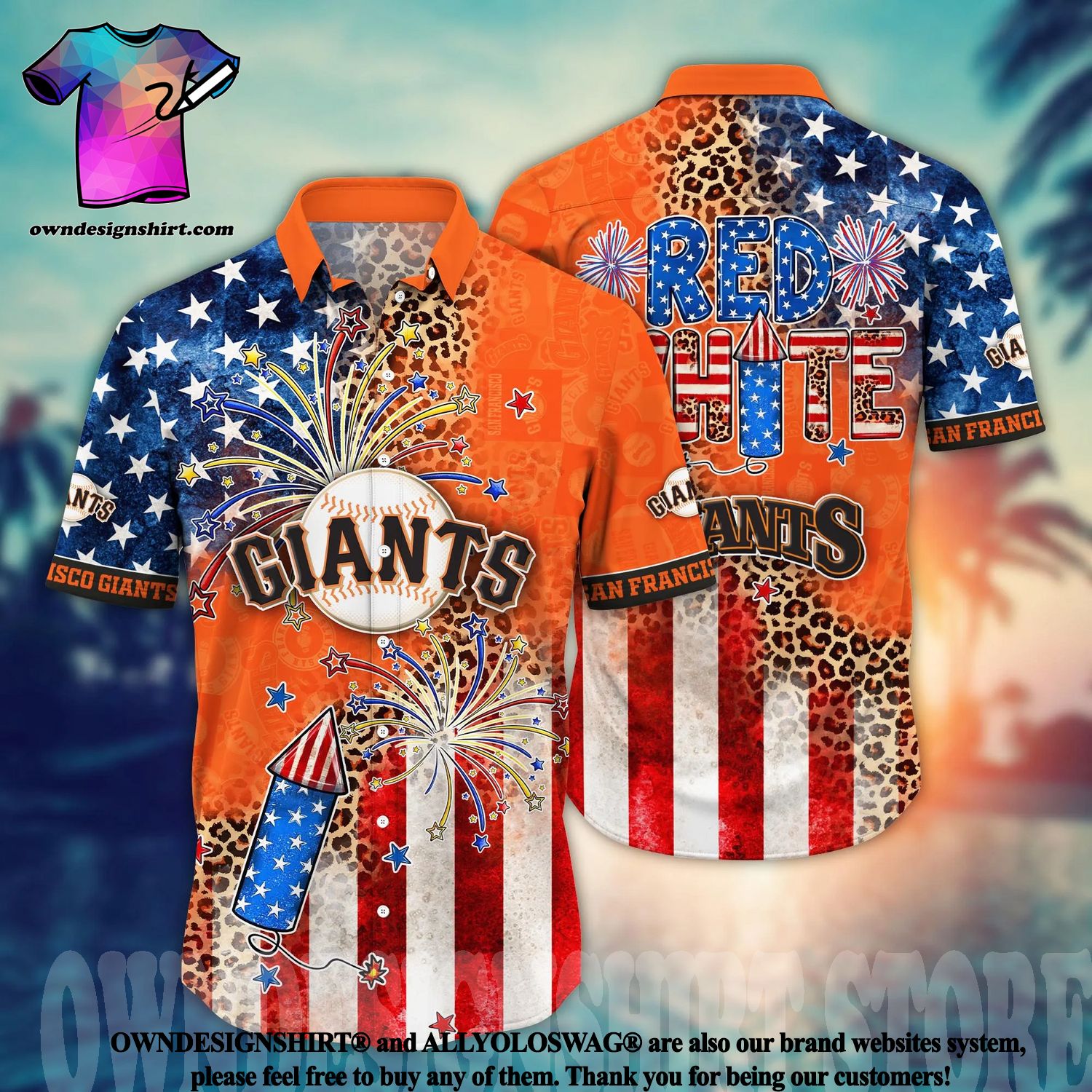 MLB 3D Shirt San Francisco Giants All Over Print T-Shirt