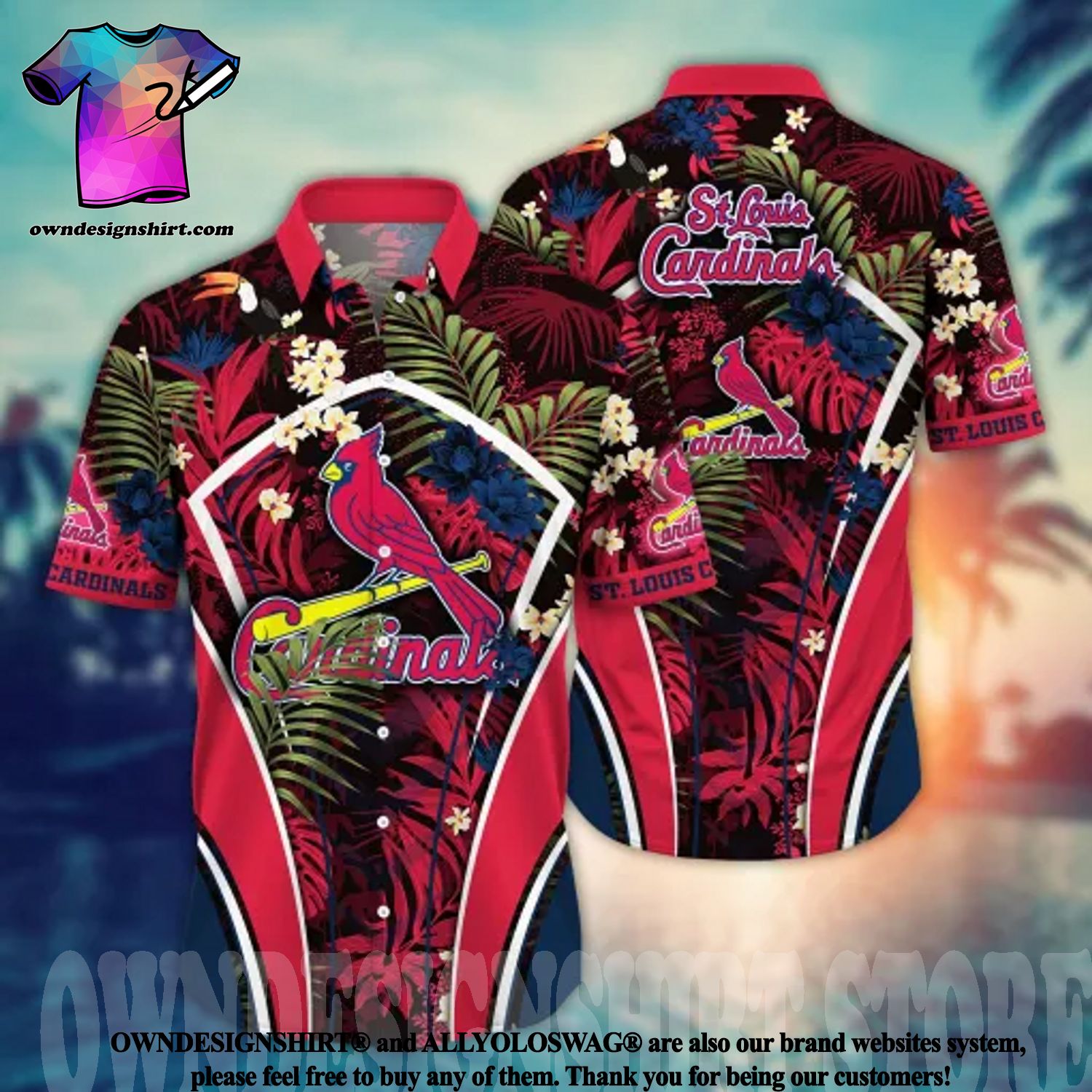 St. Louis Cardinals Mlb Summer 3D Short Sleeve Hawaiian Shirt