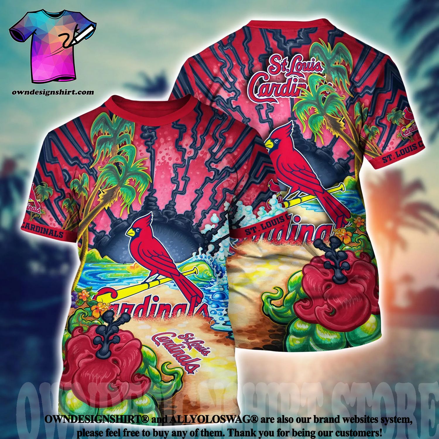 St Louis Cardinals MLB Design 4 Set 3D Hawaiian Shirt And Short Gift For  Men And Women - Freedomdesign