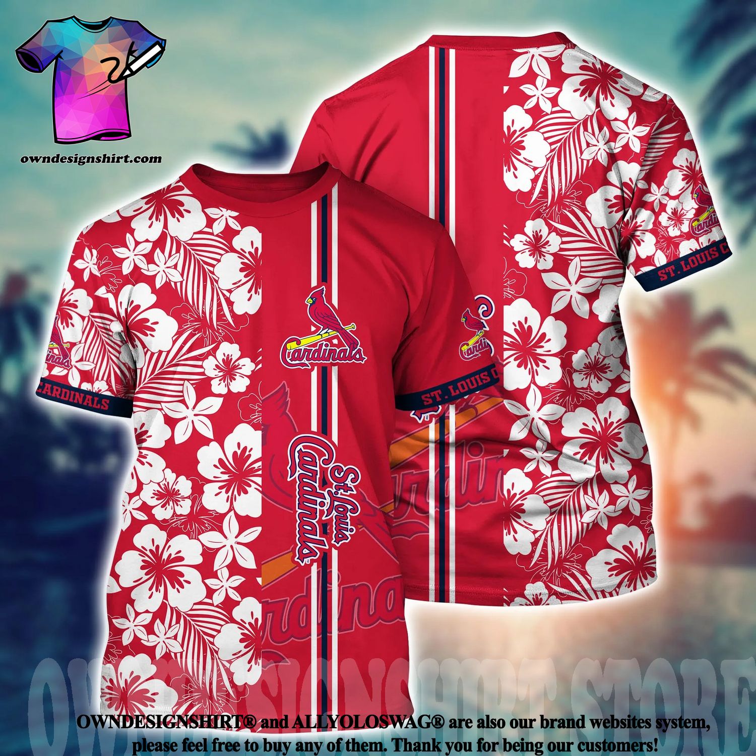 St. Louis Cardinals MLB Flower Hawaiian Shirt Gift For Men Women