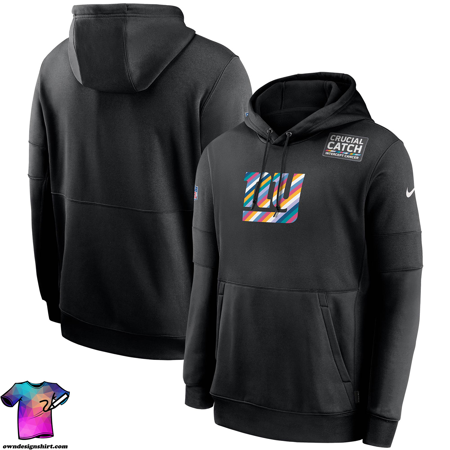 Unite for a Cause NFL 2023 Crucial Catch and the Exclusive New York Giants Club Hoodie