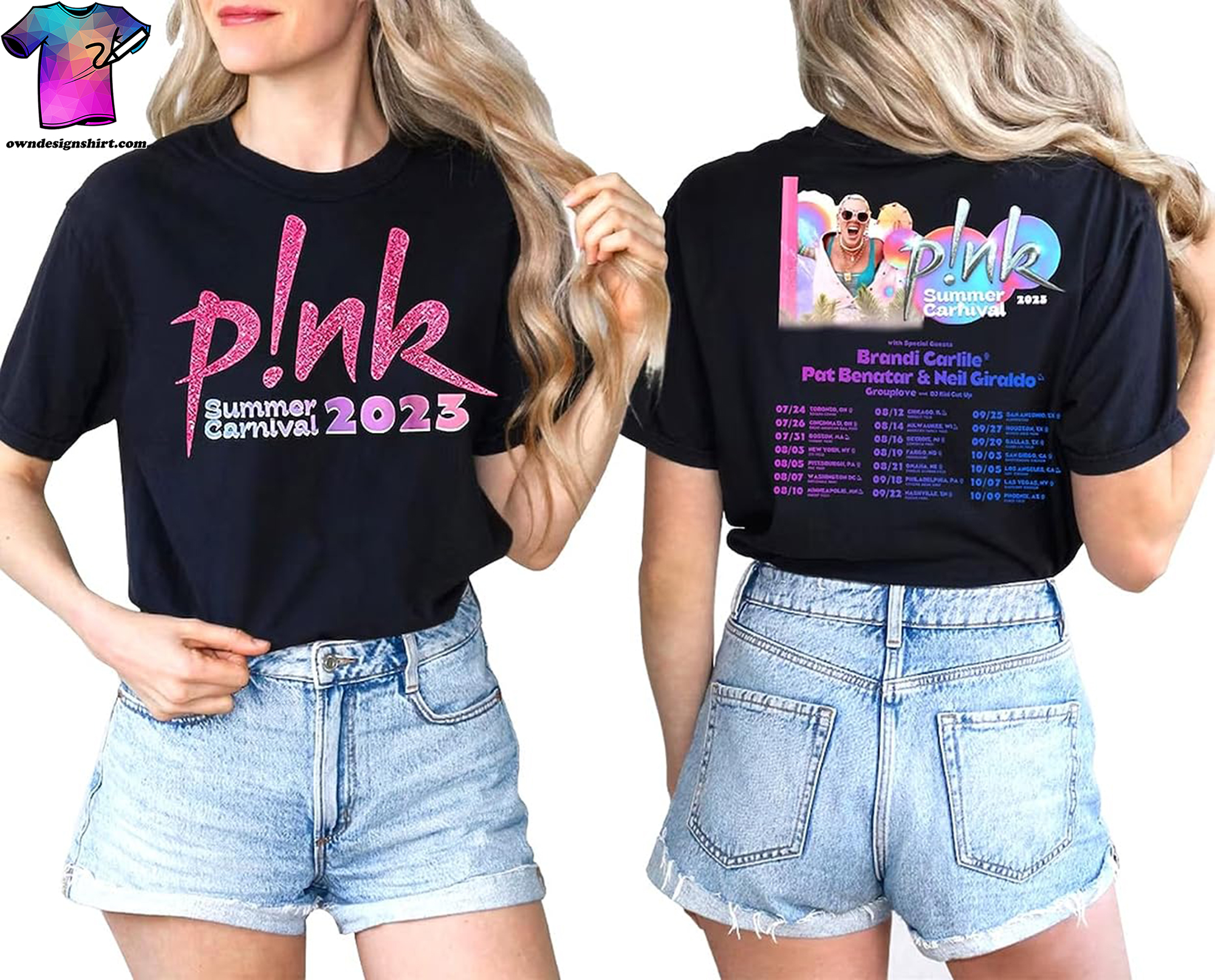 Vibrant Vibes and Stylish Swag The Pink Summer Carnival Tour 2023 and Its Exclusive Shirt Designs