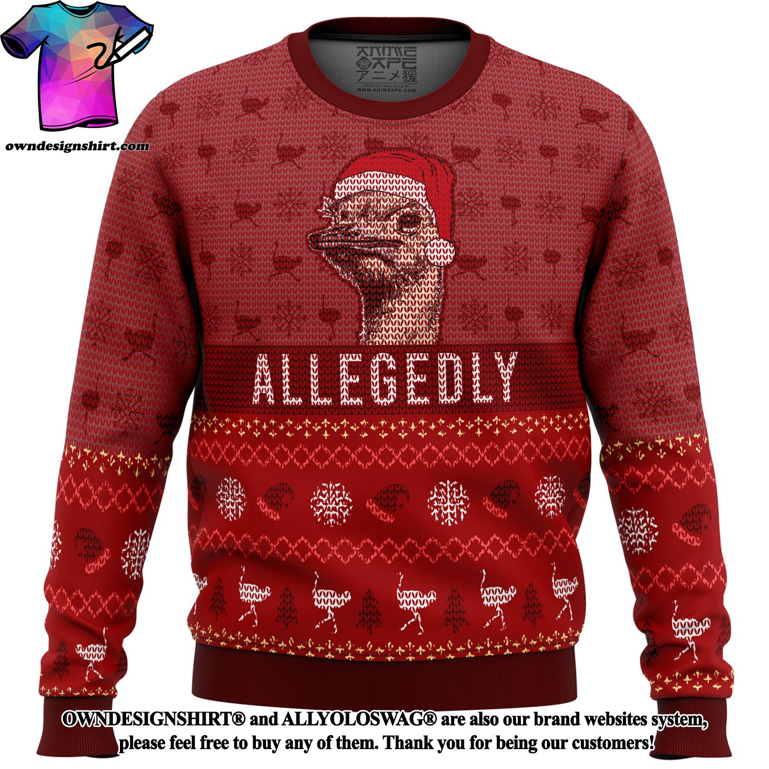 [The best selling] Letterkenny Allegedly Ugly Christmas Holiday Sweater